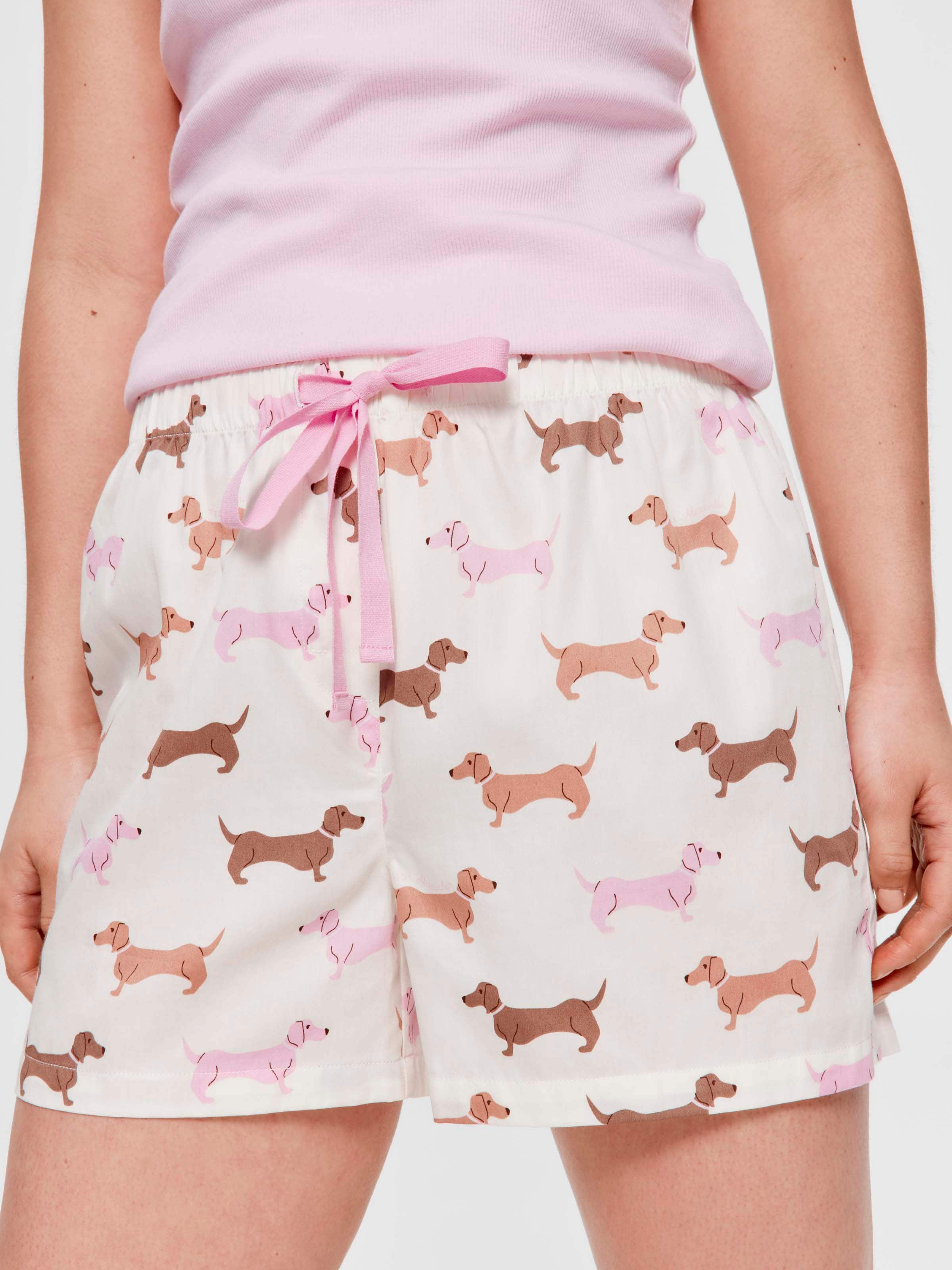 Caramel Daxie 100% Cotton Mid Short