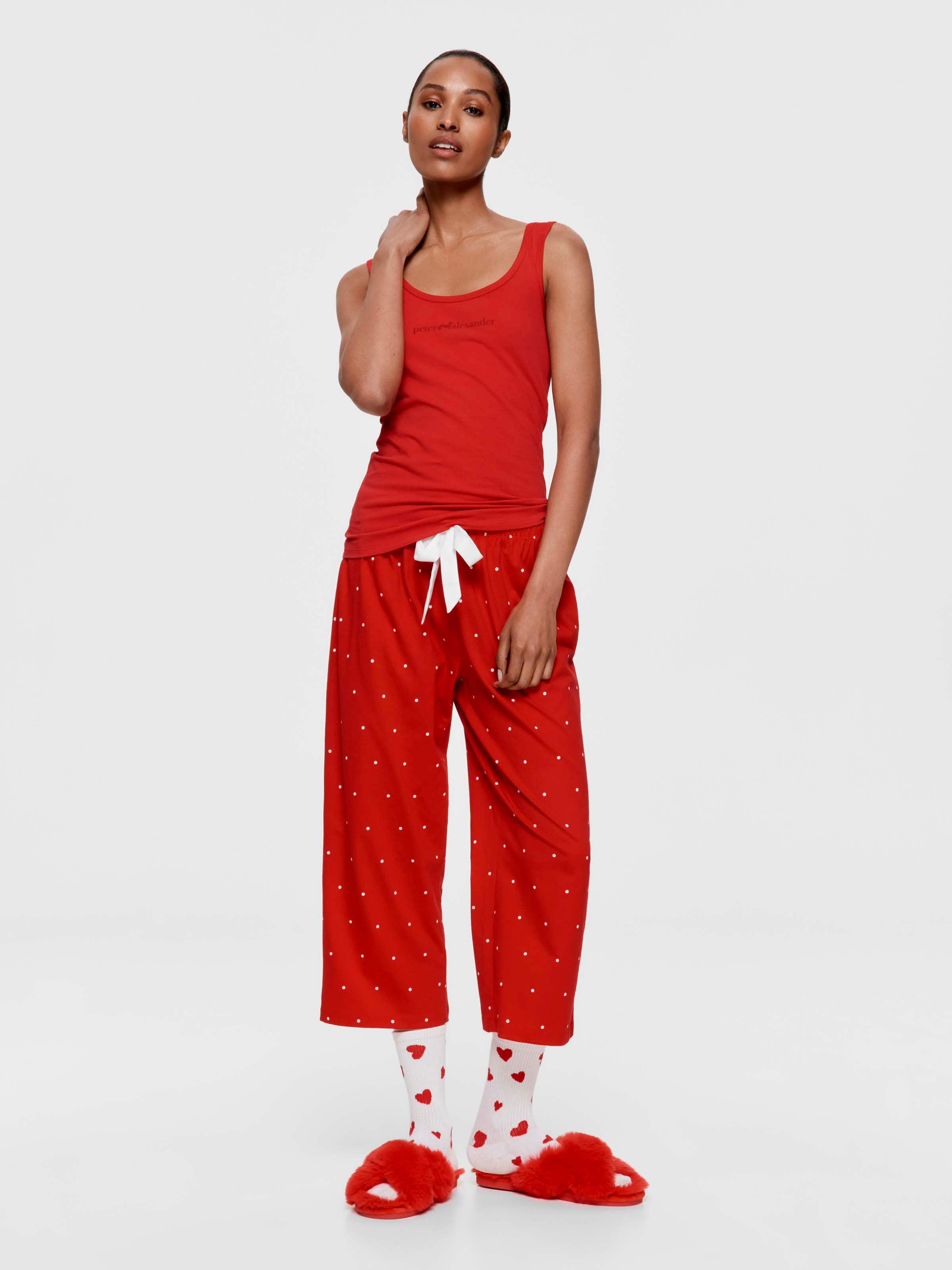 Red Spot 100% Cotton 3/4 Pj Pant