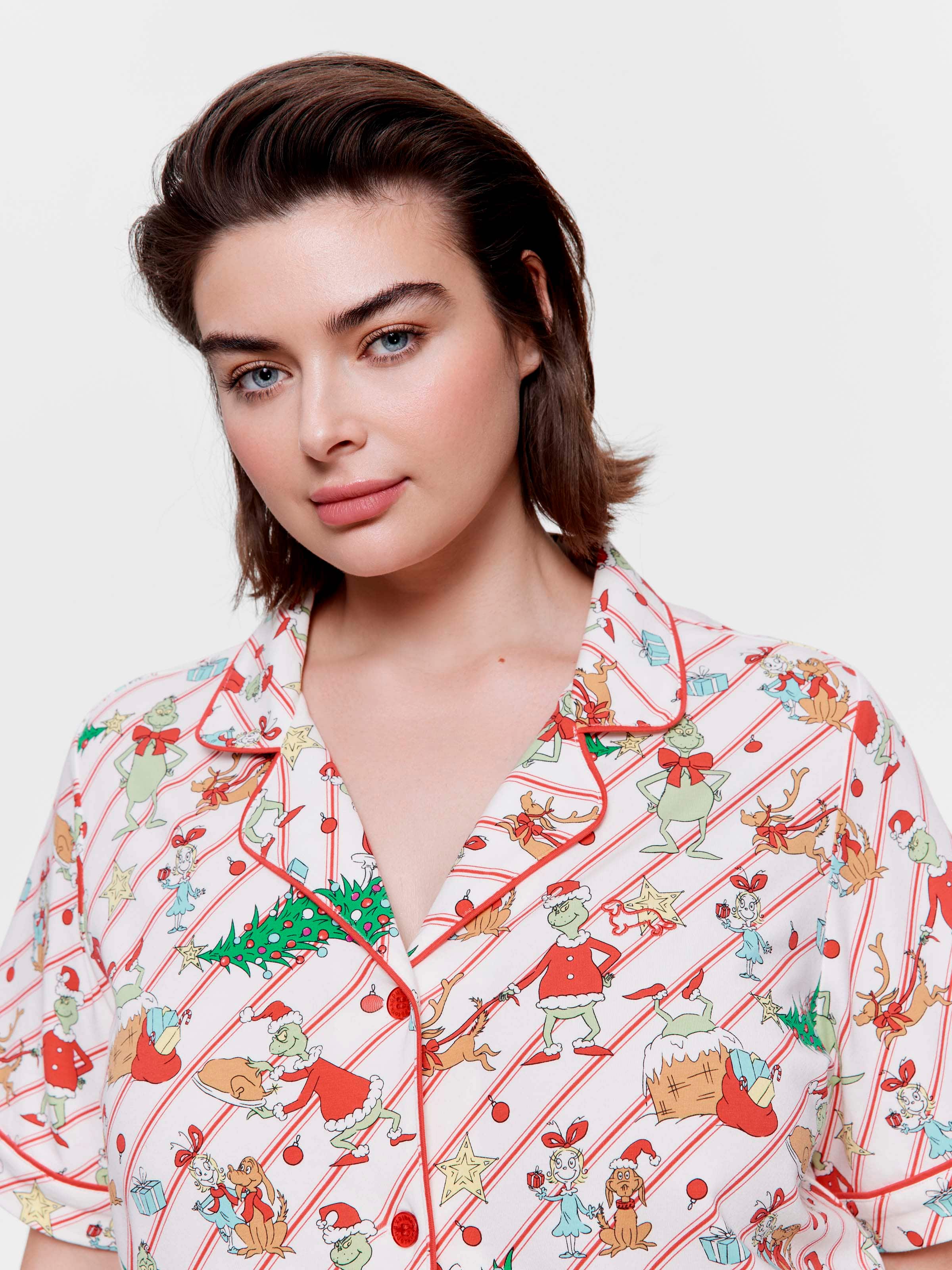 P.A. Plus The Grinch Boxed Shortie Pj Set