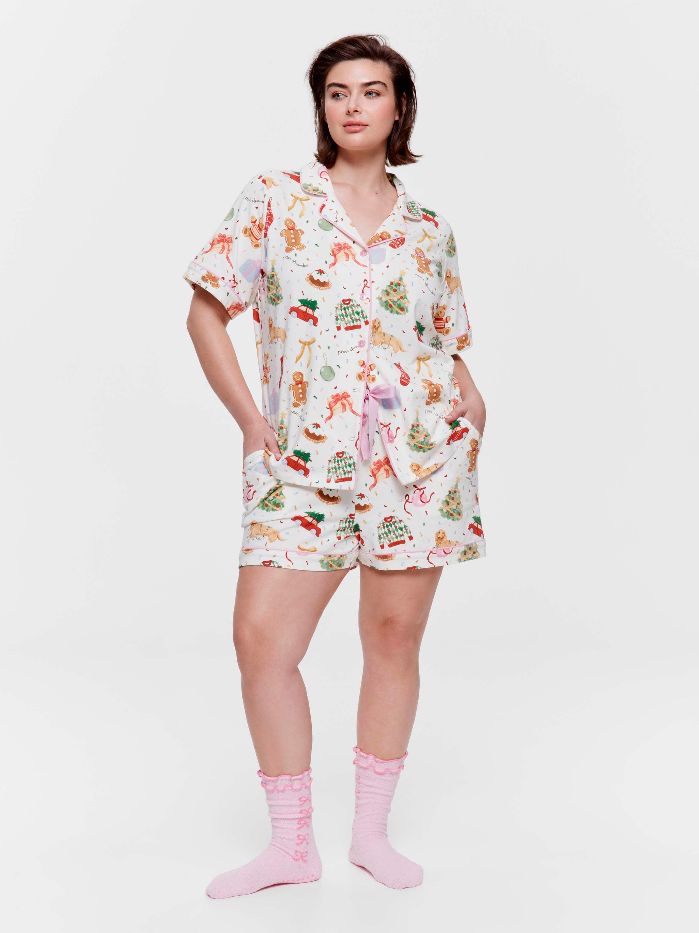 P.A. Plus Christmas Icons Boxed Shortie Pj Set
