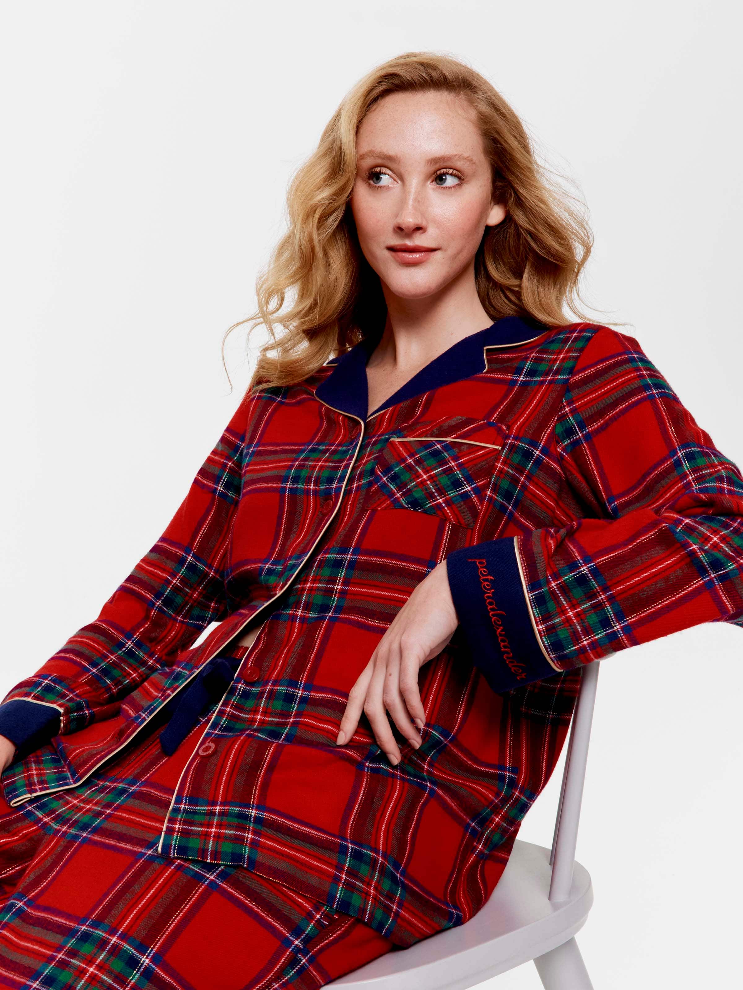 Tartan Bamboo Flannelette Classic Pj Set