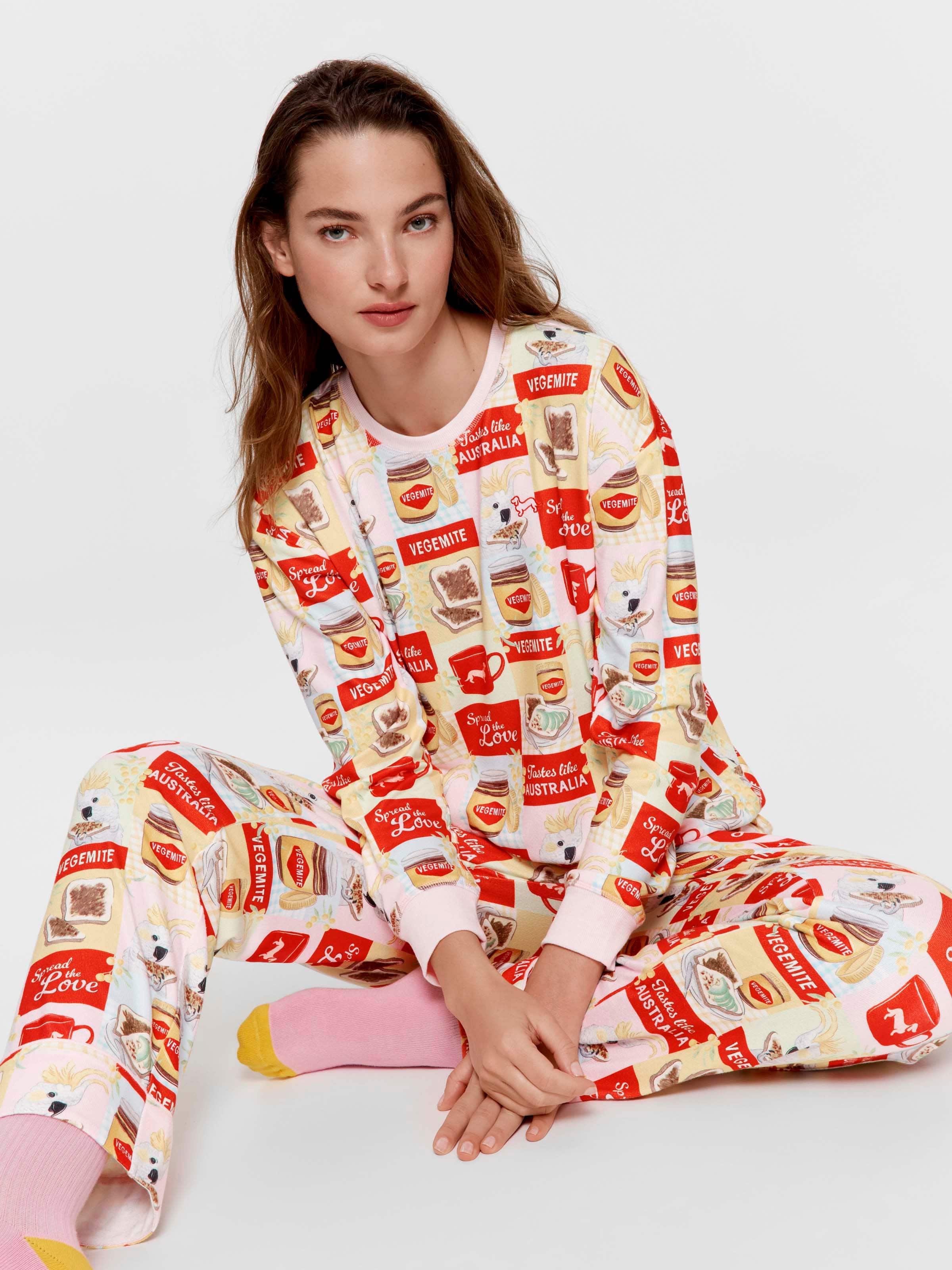 Vegemite Long Plush Pj Set