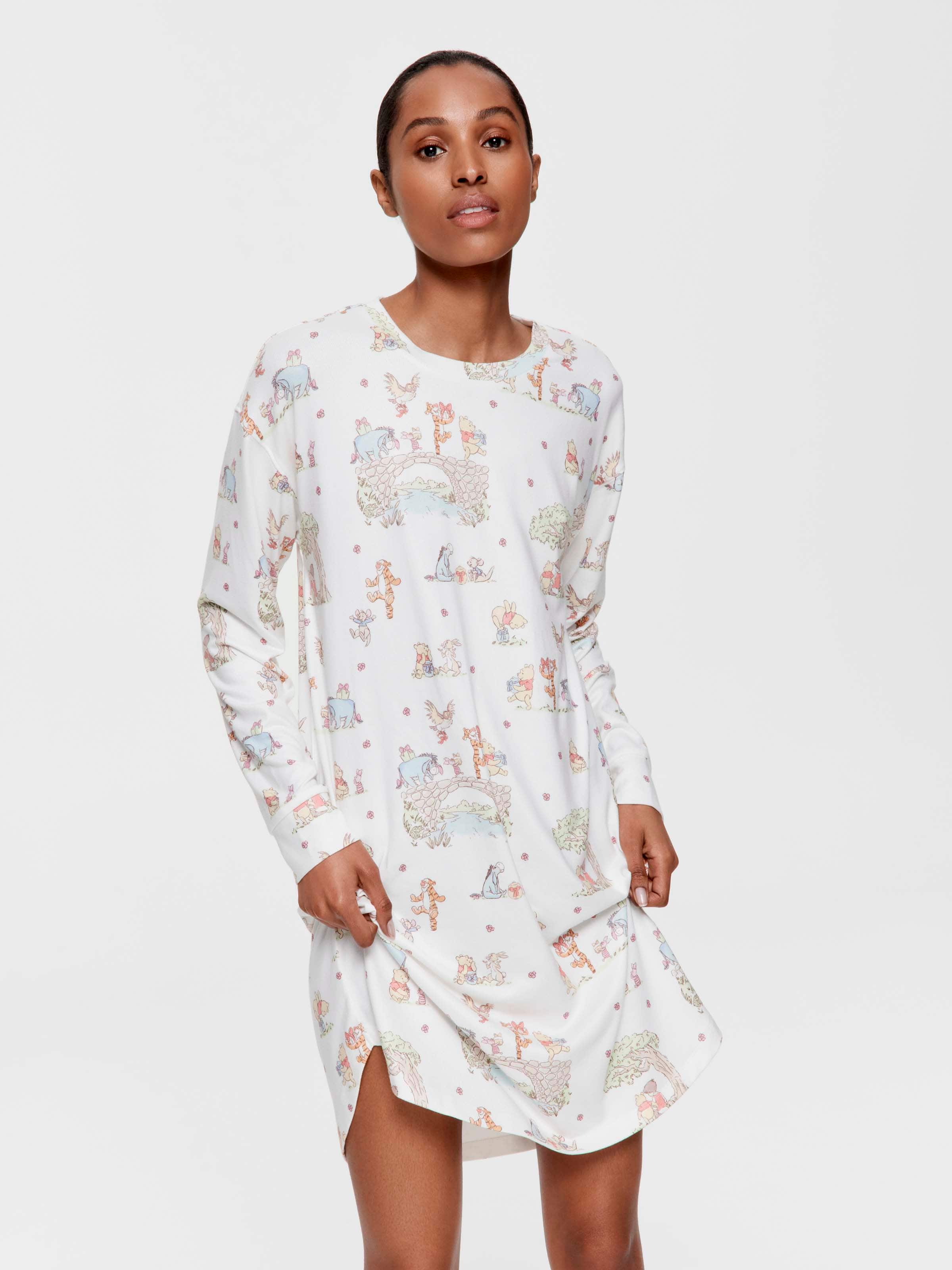 Winnie The Pooh Plush Long Sleeve Nightie