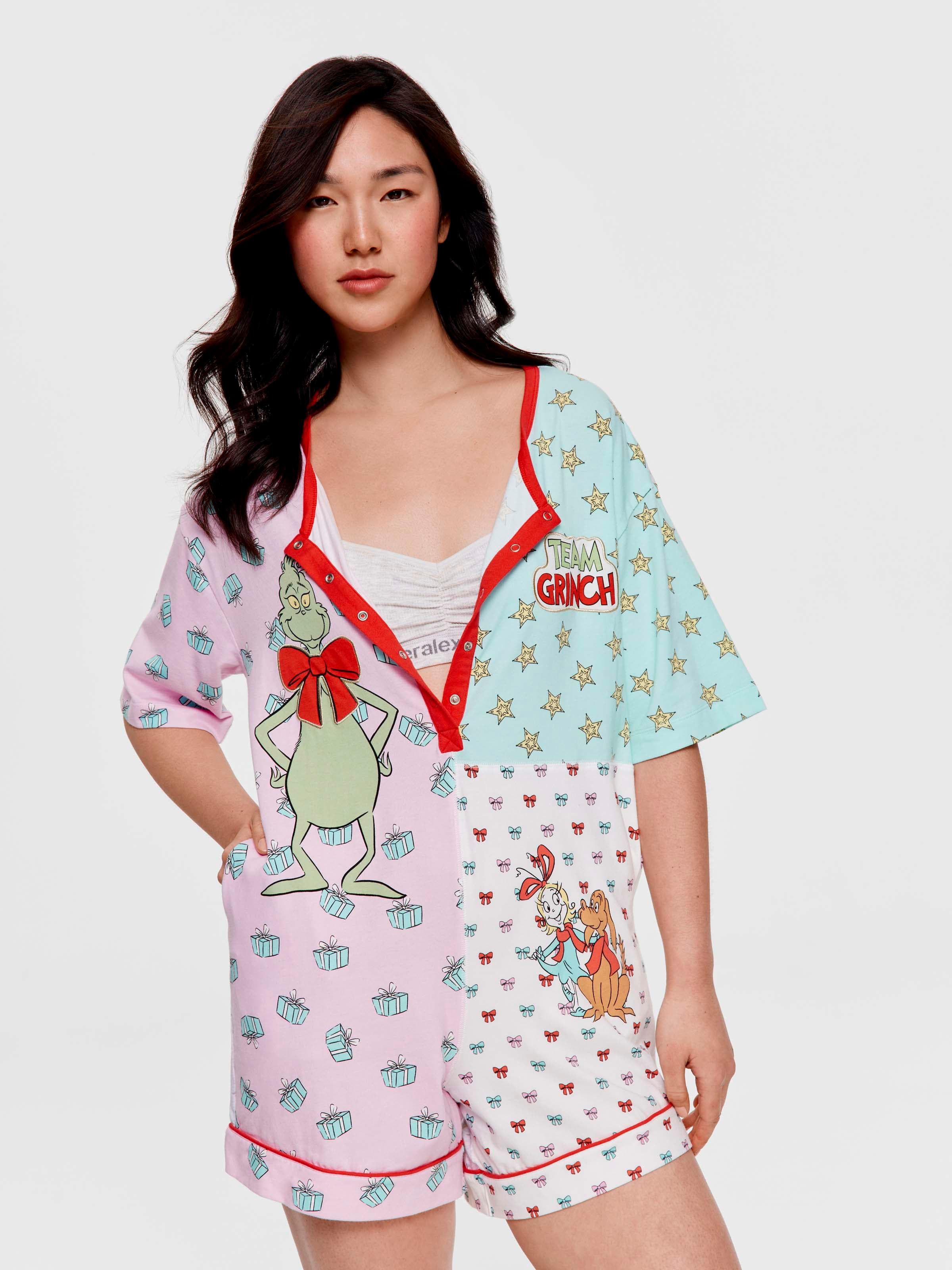 The Grinch Patchwork Onesie