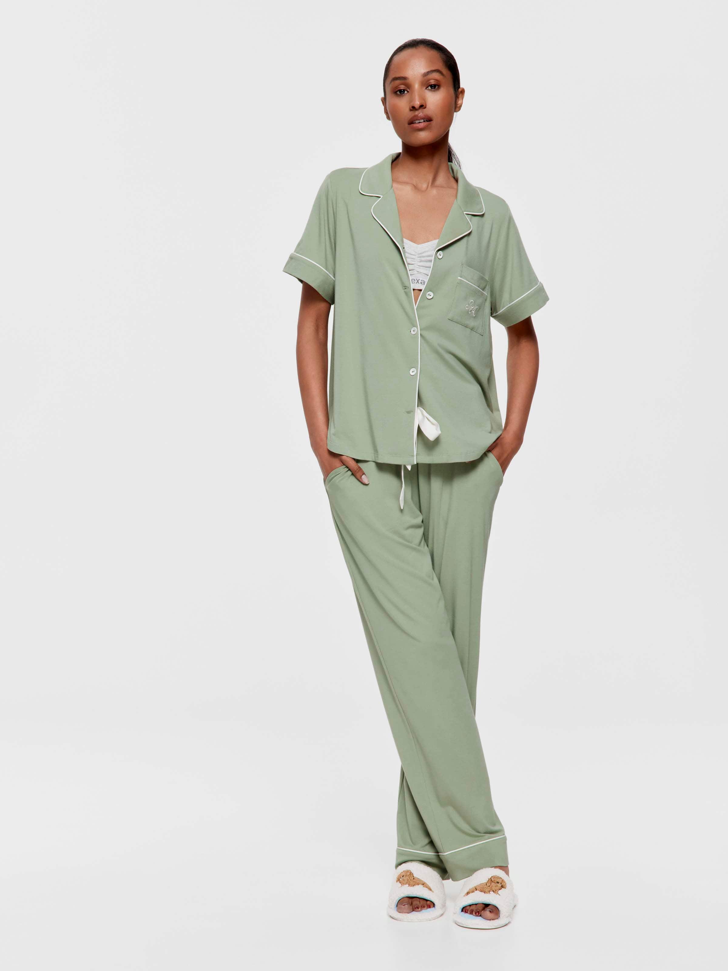 Eucalyptus Bamboo Jersey Pj Set - Peter Alexander Online