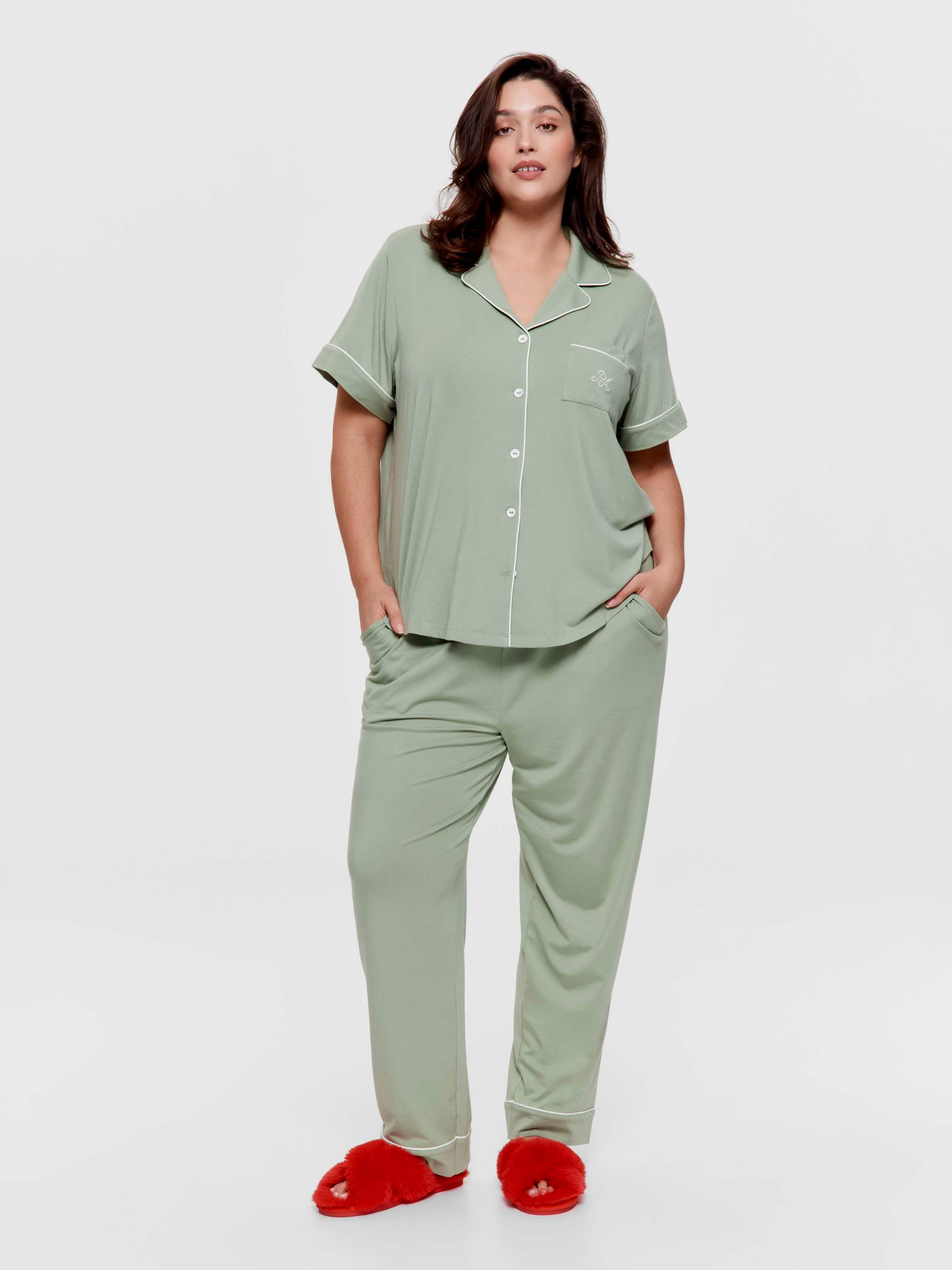P.A. Plus Eucalyptus Bamboo Jersey Pj Set