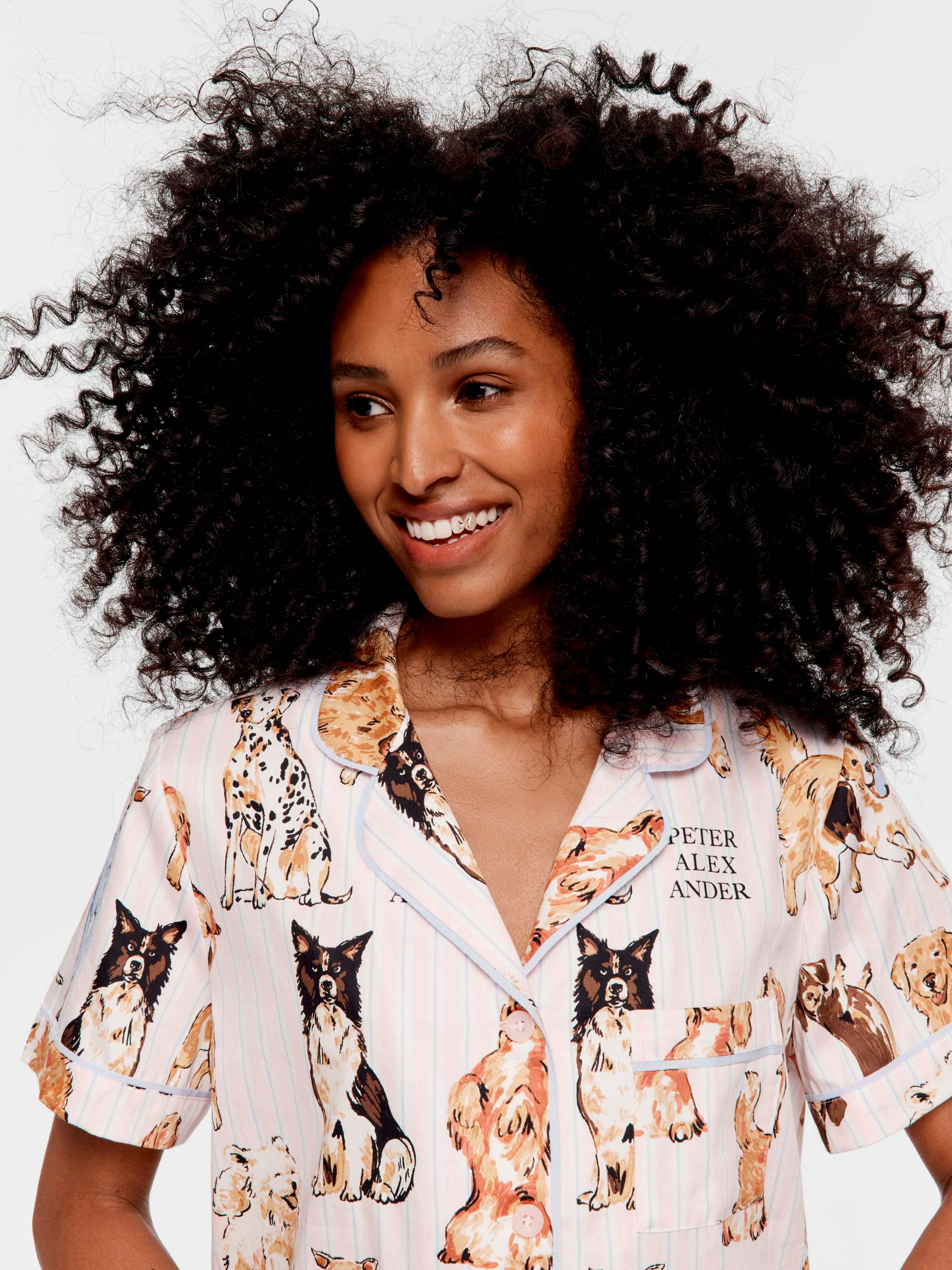 Painted Dogs 100% Cotton Short Sleeve Shirt