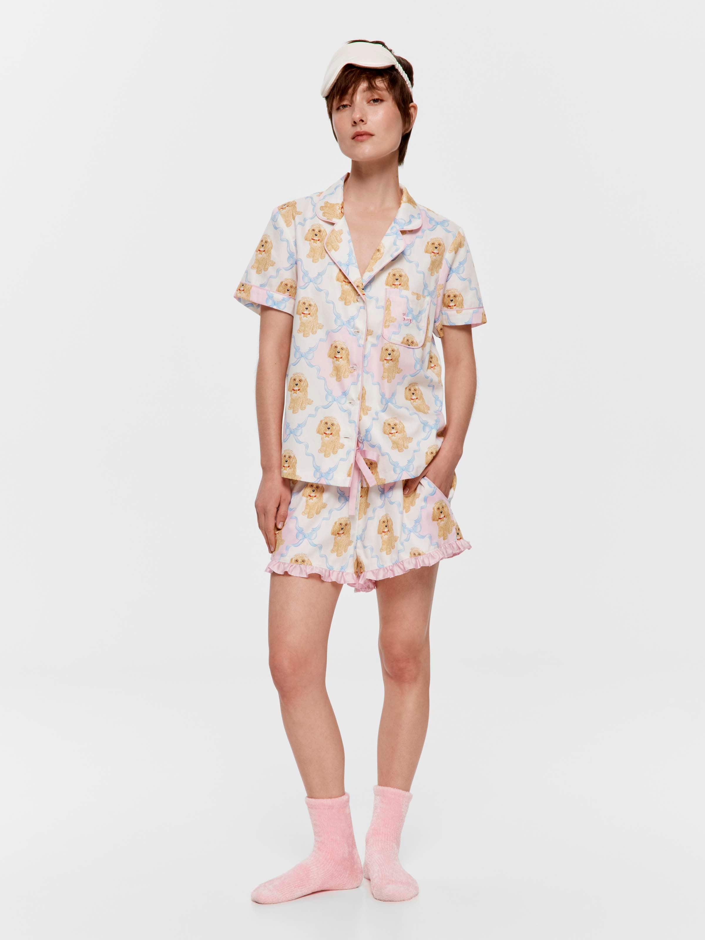 Groodle 100% Cotton Boxed Shortie Pj Set