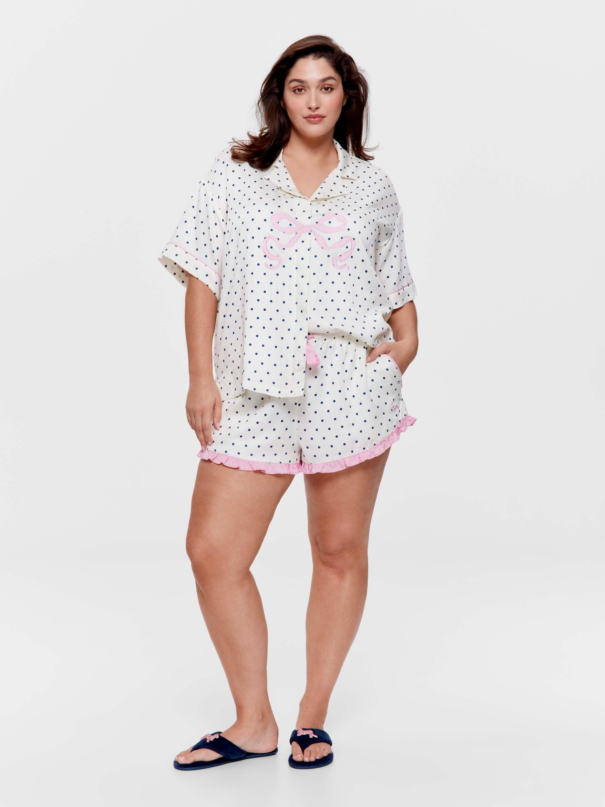 P.A. Plus Polka Dot Frill Mid Short