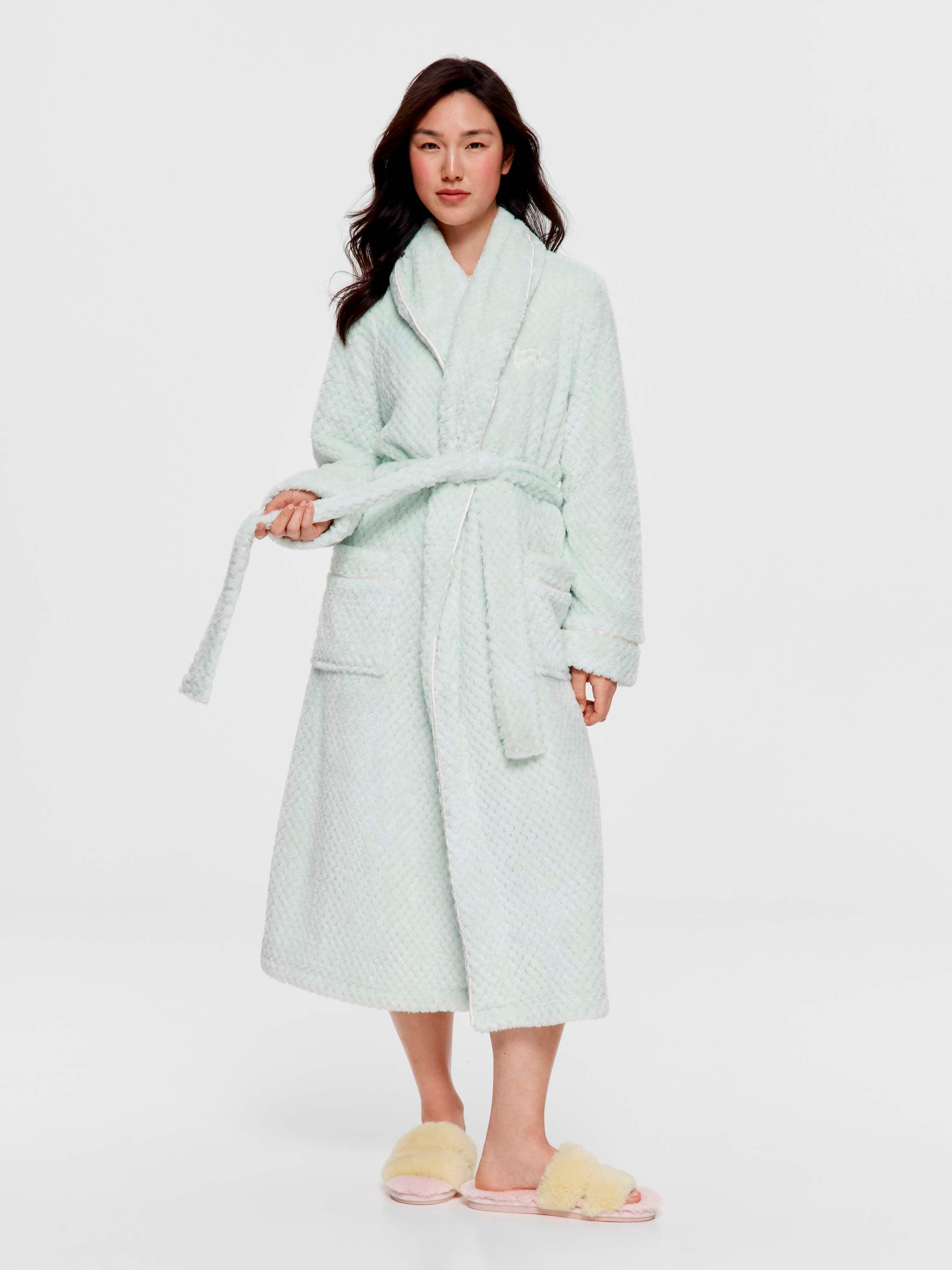 Mint Green Jacquard Gown