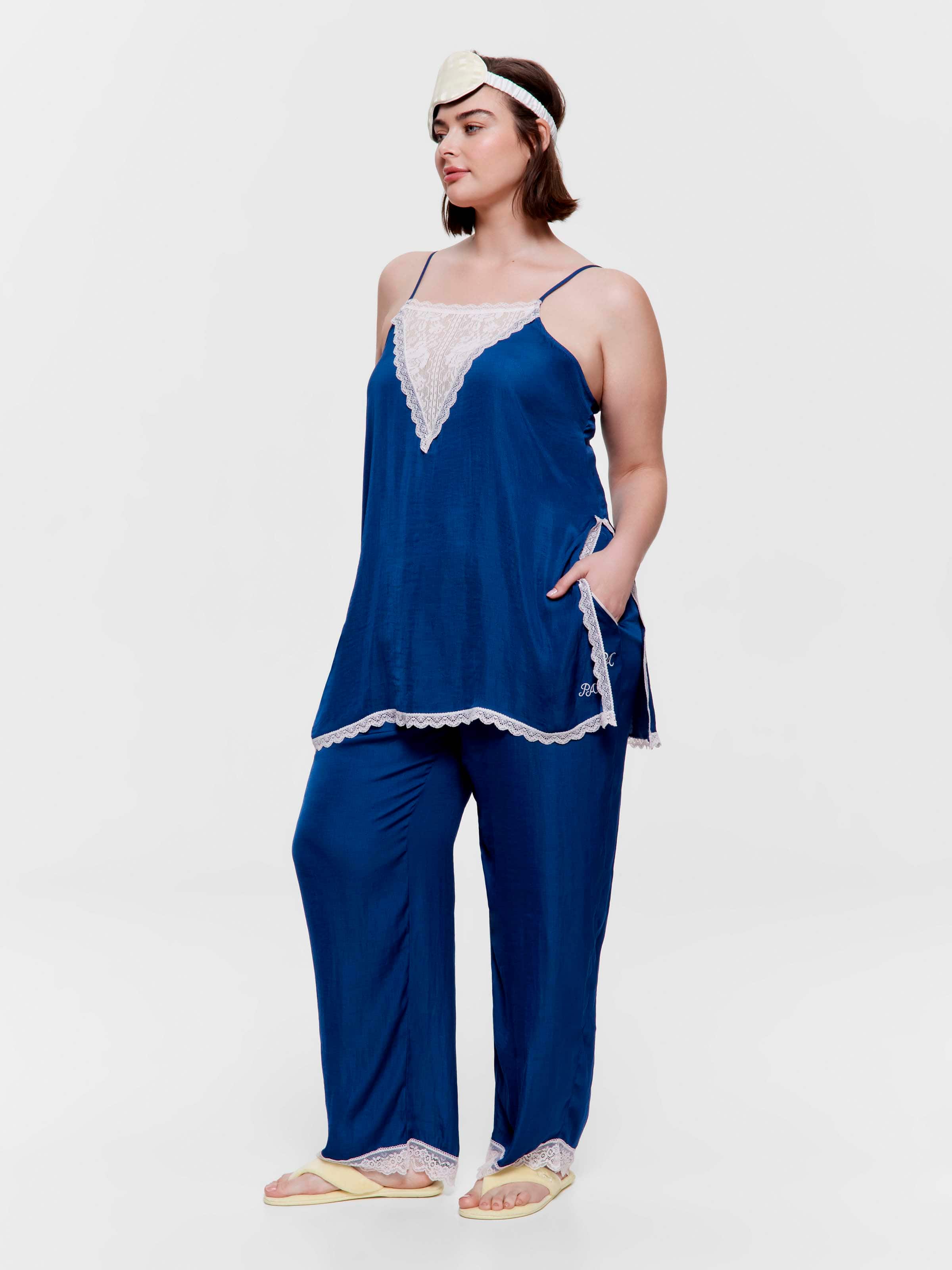P.A. Plus Blue Lace Fashion Pj Pant