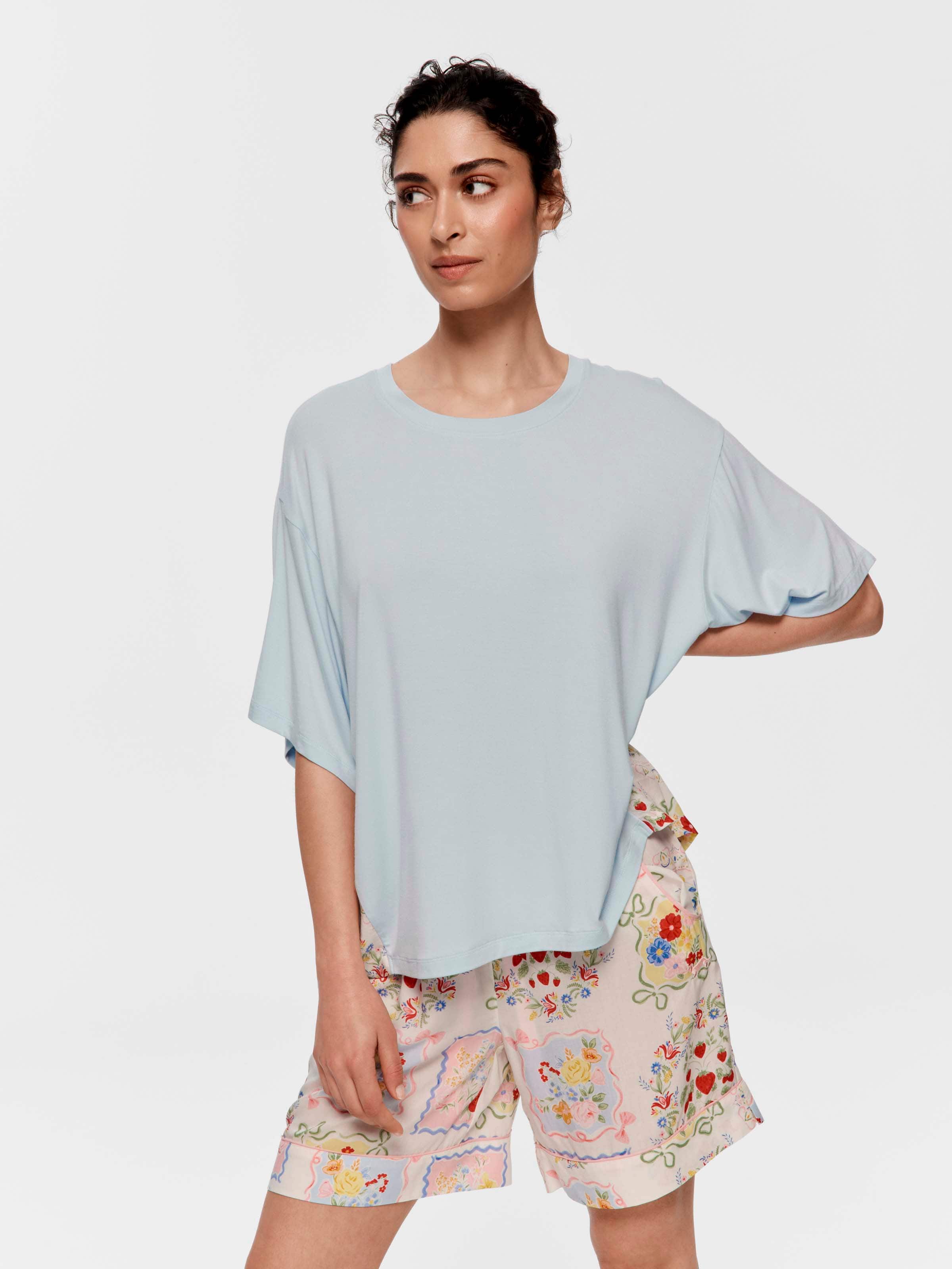 Summer Garden Print Back Fashion Tee