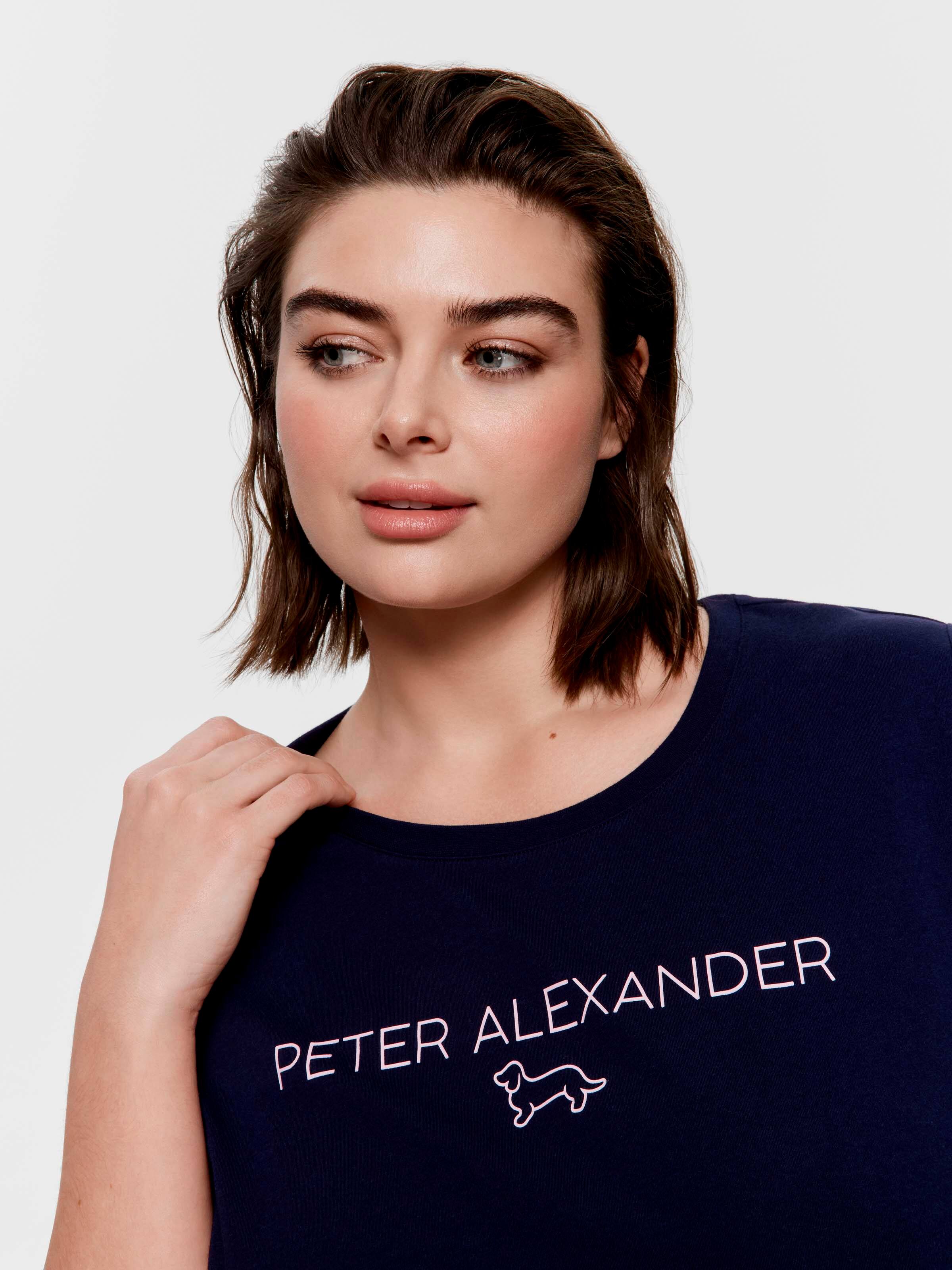 P.A. Plus Navy P.A. Logo 100% Cotton Tee