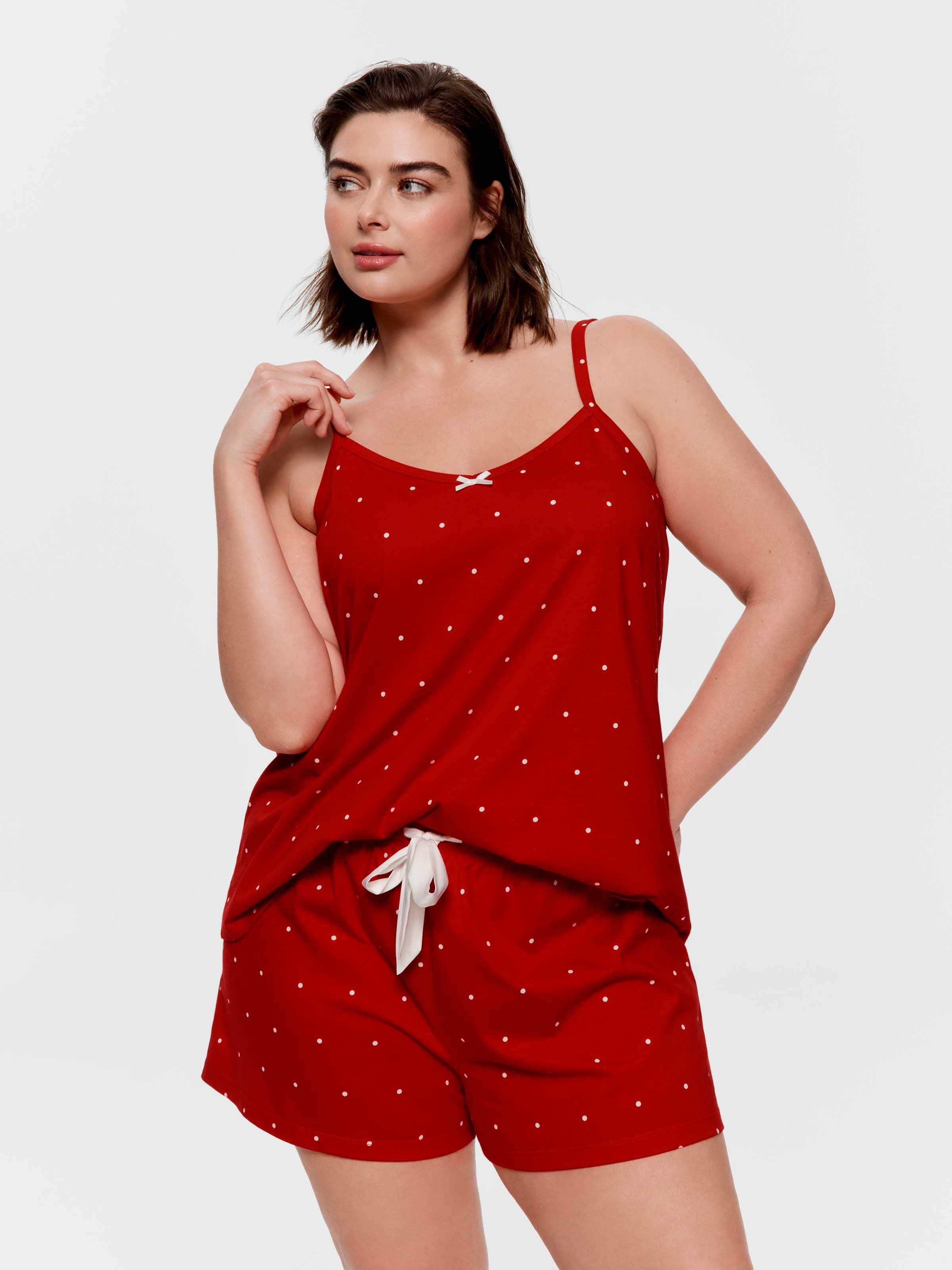 P.A. Plus Red Spot 100% Cotton Mini Short