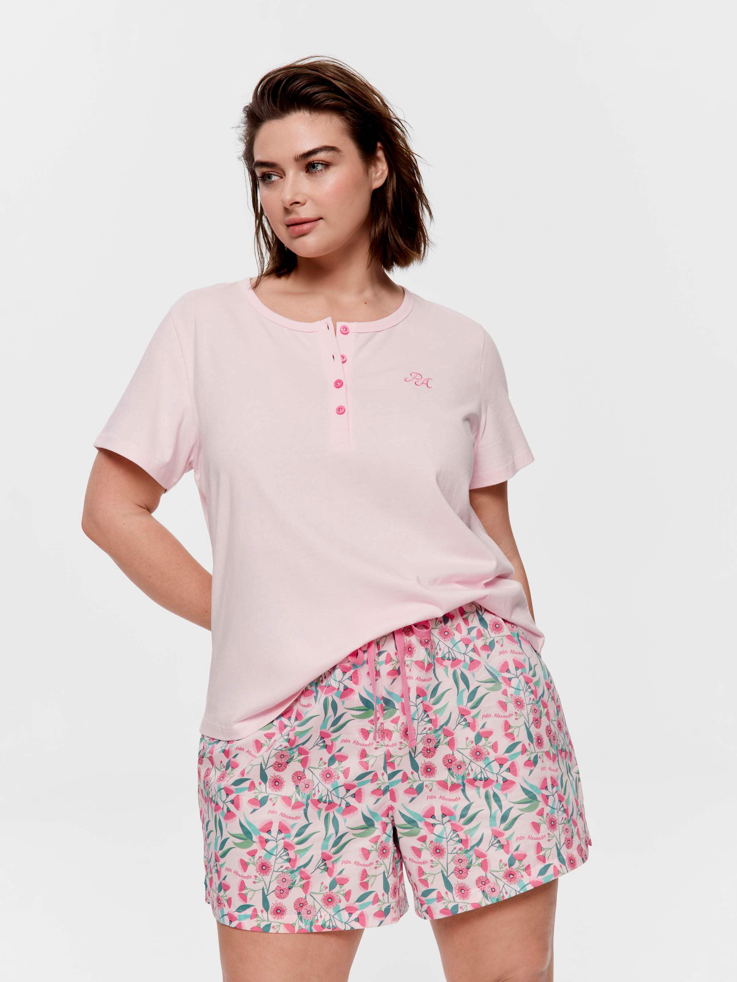 P.A. Plus Flowering Gum 100% Soft Cotton Mid Short