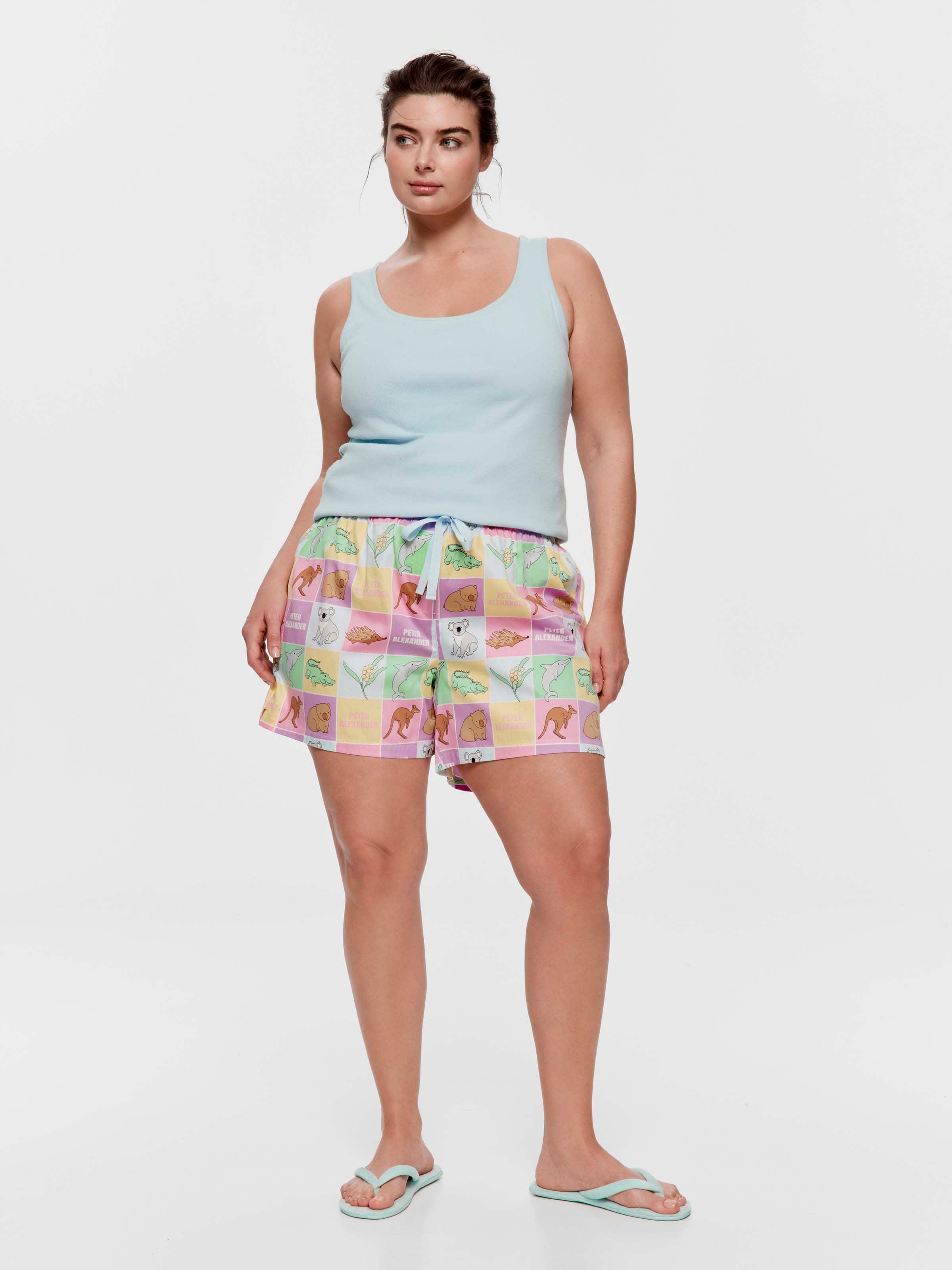 P.A. Plus Aussie Animals 100% Cotton Mid Short