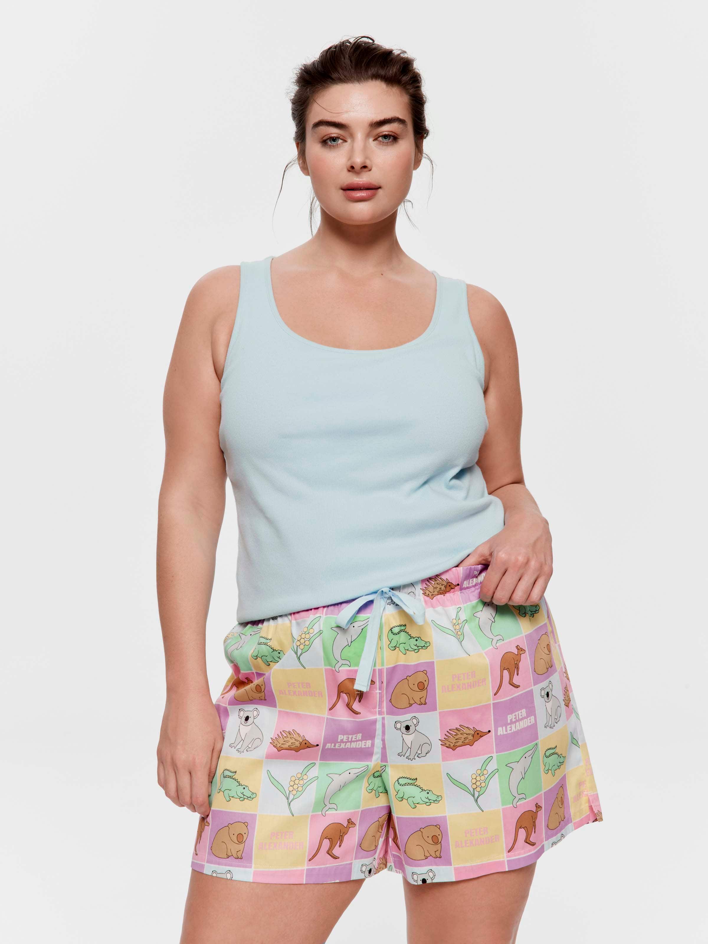P.A. Plus Aussie Animals 100% Cotton Mid Short