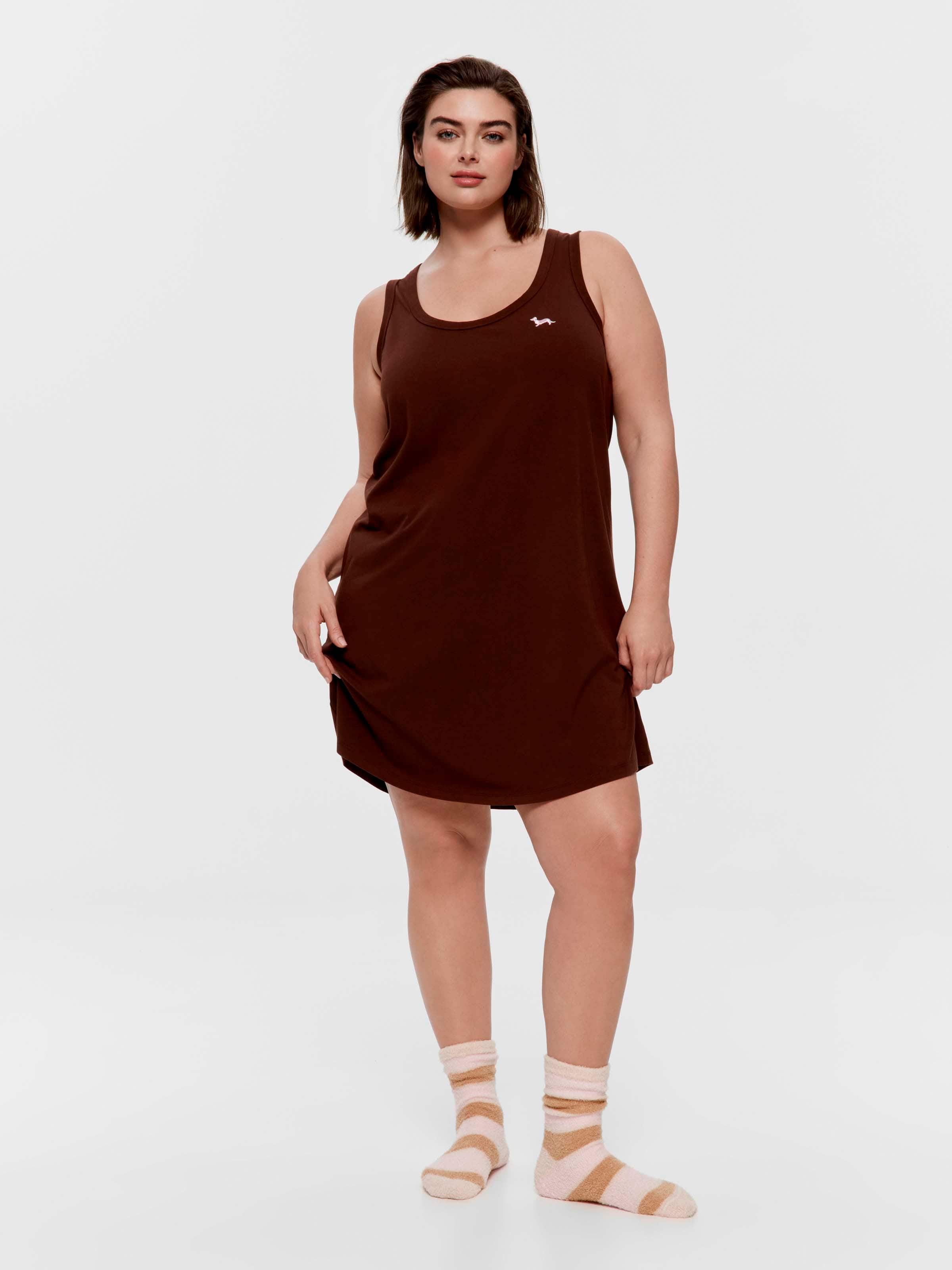 P.A. Plus Chocolate Tank Nightie