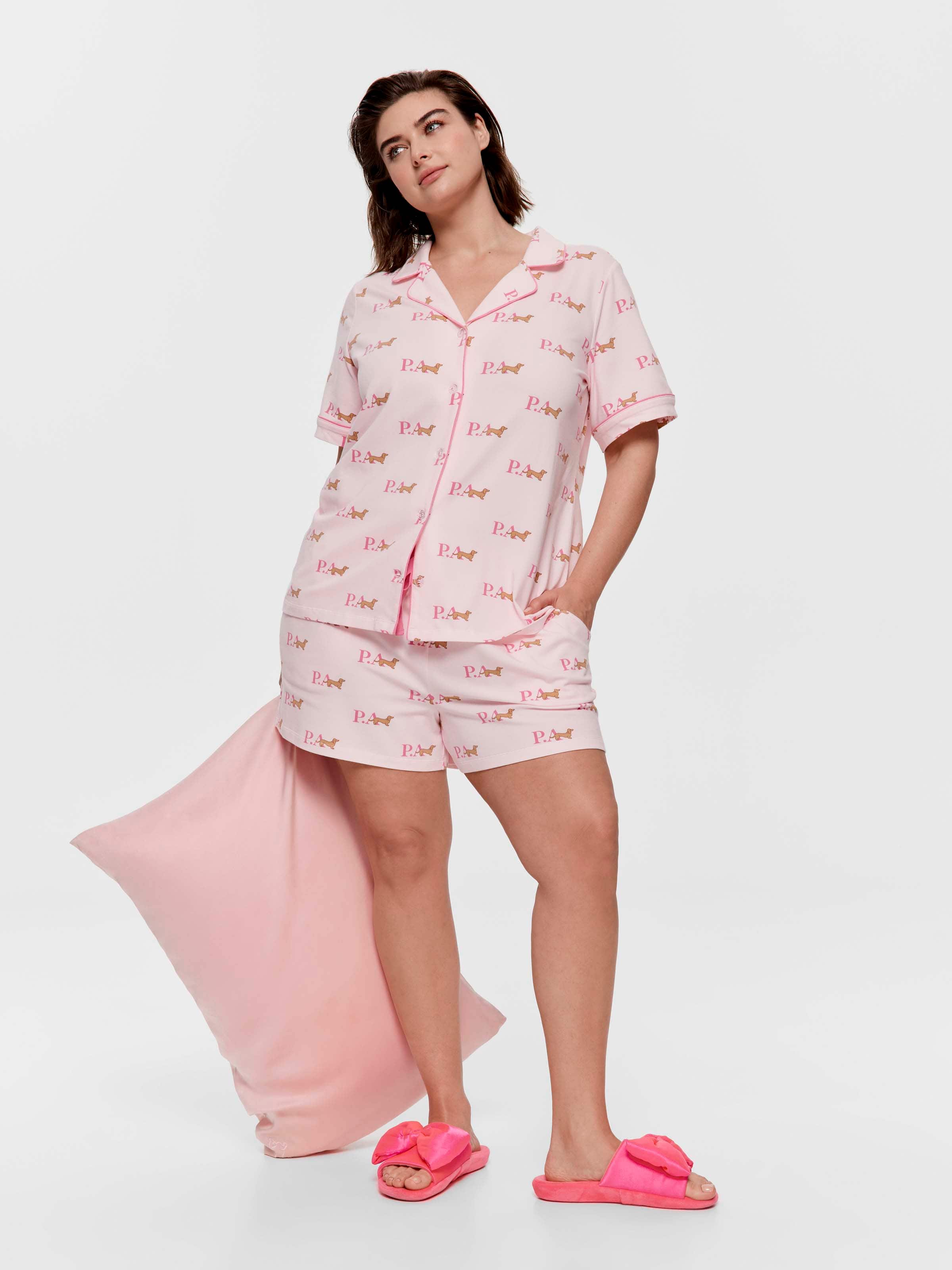 P.A. Plus Bedtime Stories Penny Logo Boxed Shortie Pj Set