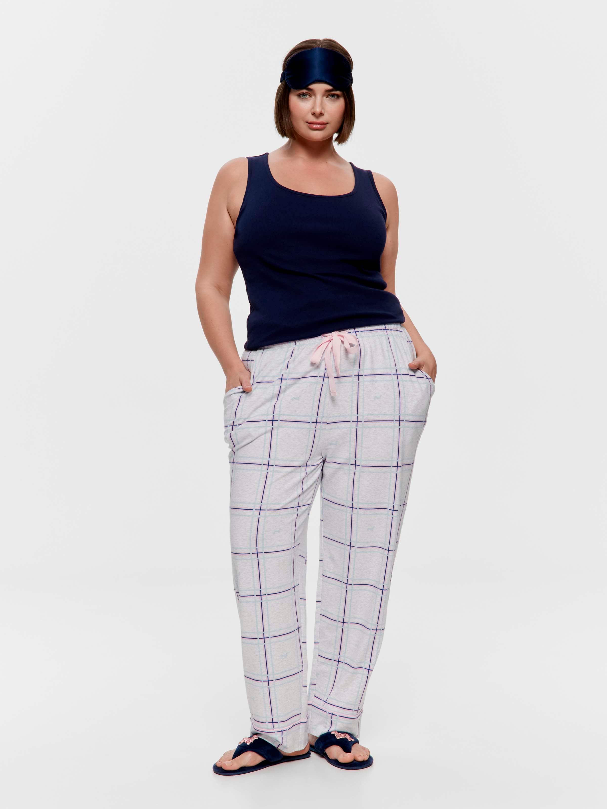 P.A. Plus Penny Windowpane Tapered Pj Pant