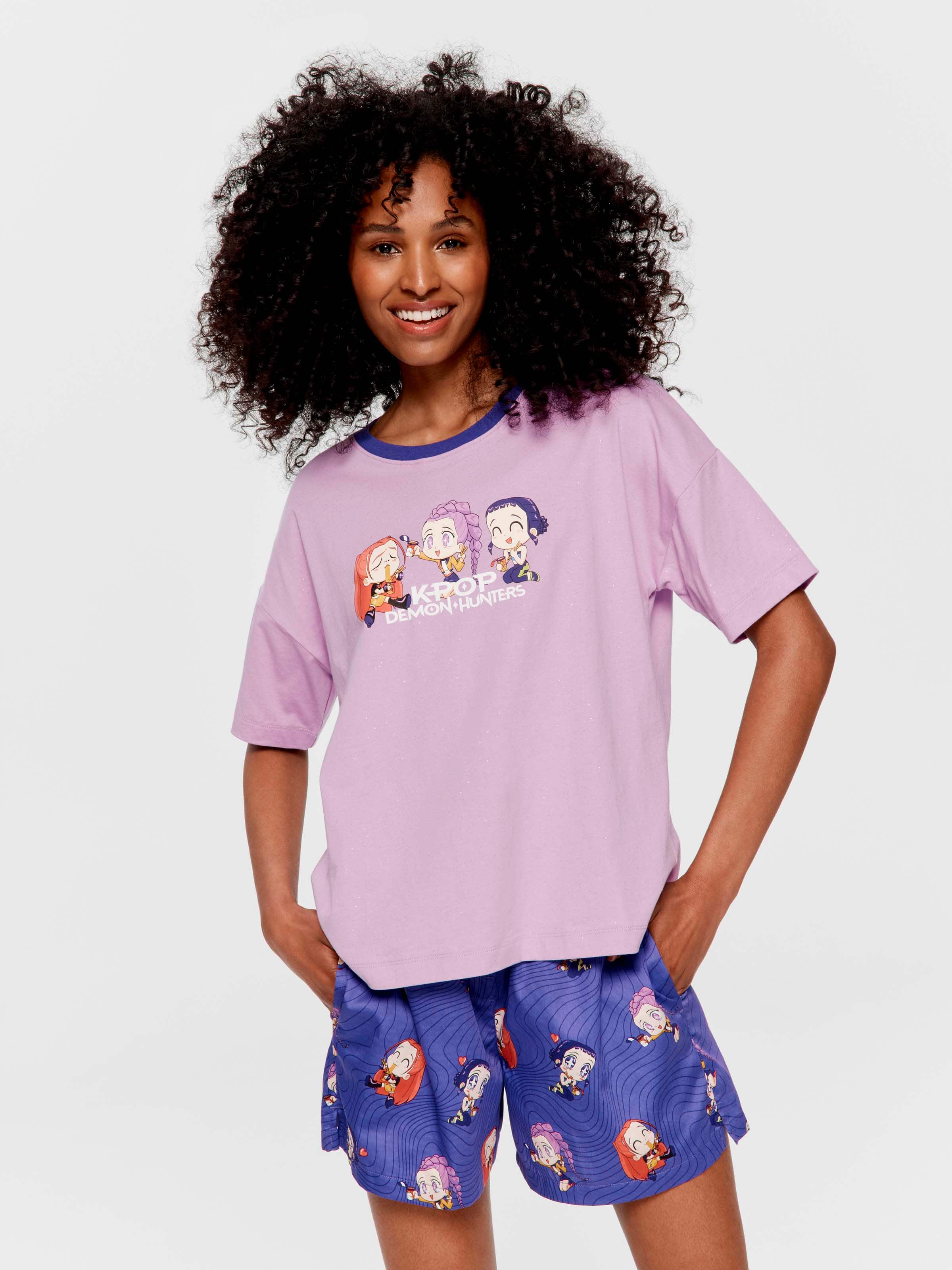 K-Pop Demon Hunters 100% Cotton Oversized Tee