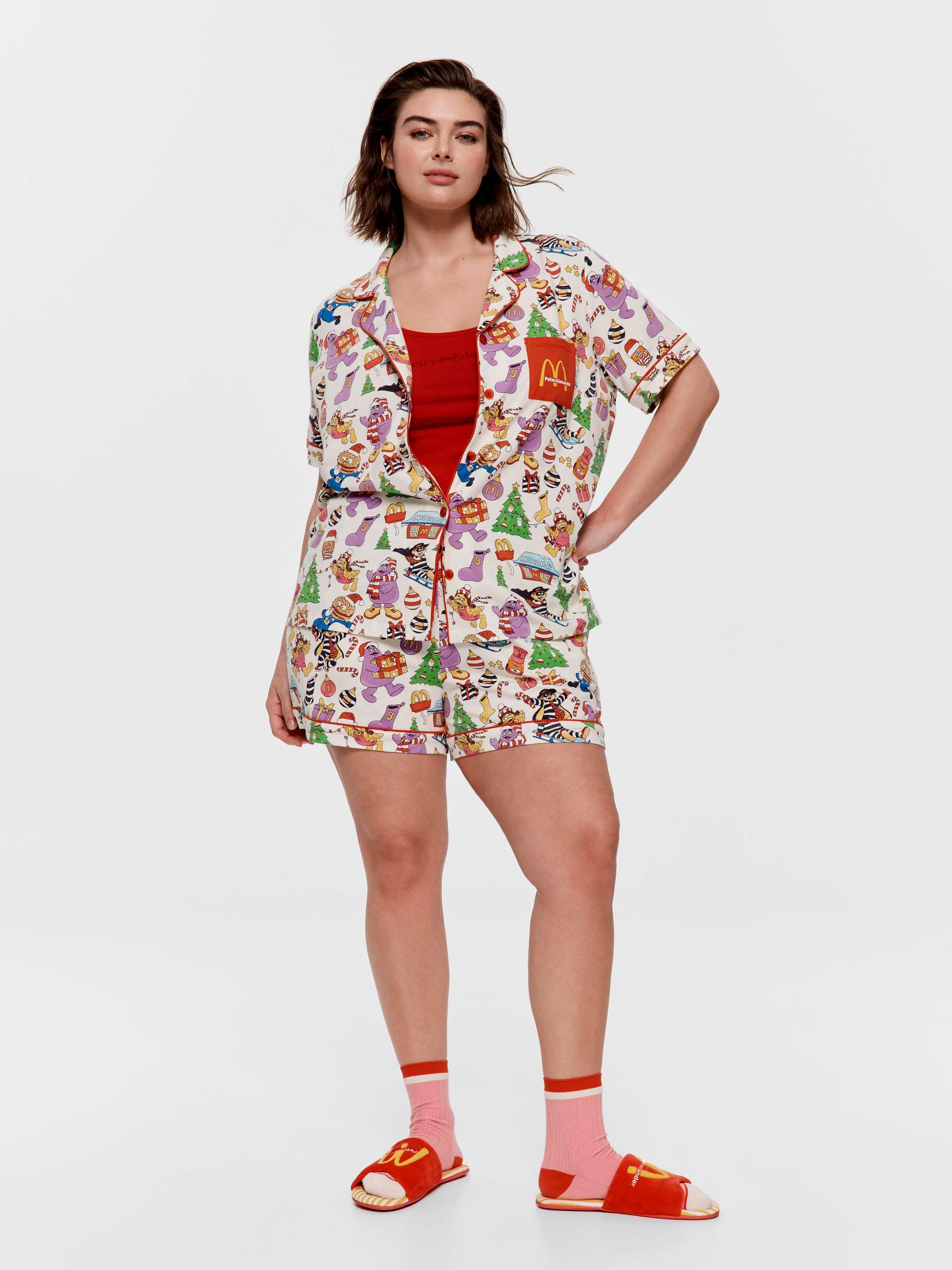P.A. Plus Macca's Christmas Shortie Pj Set