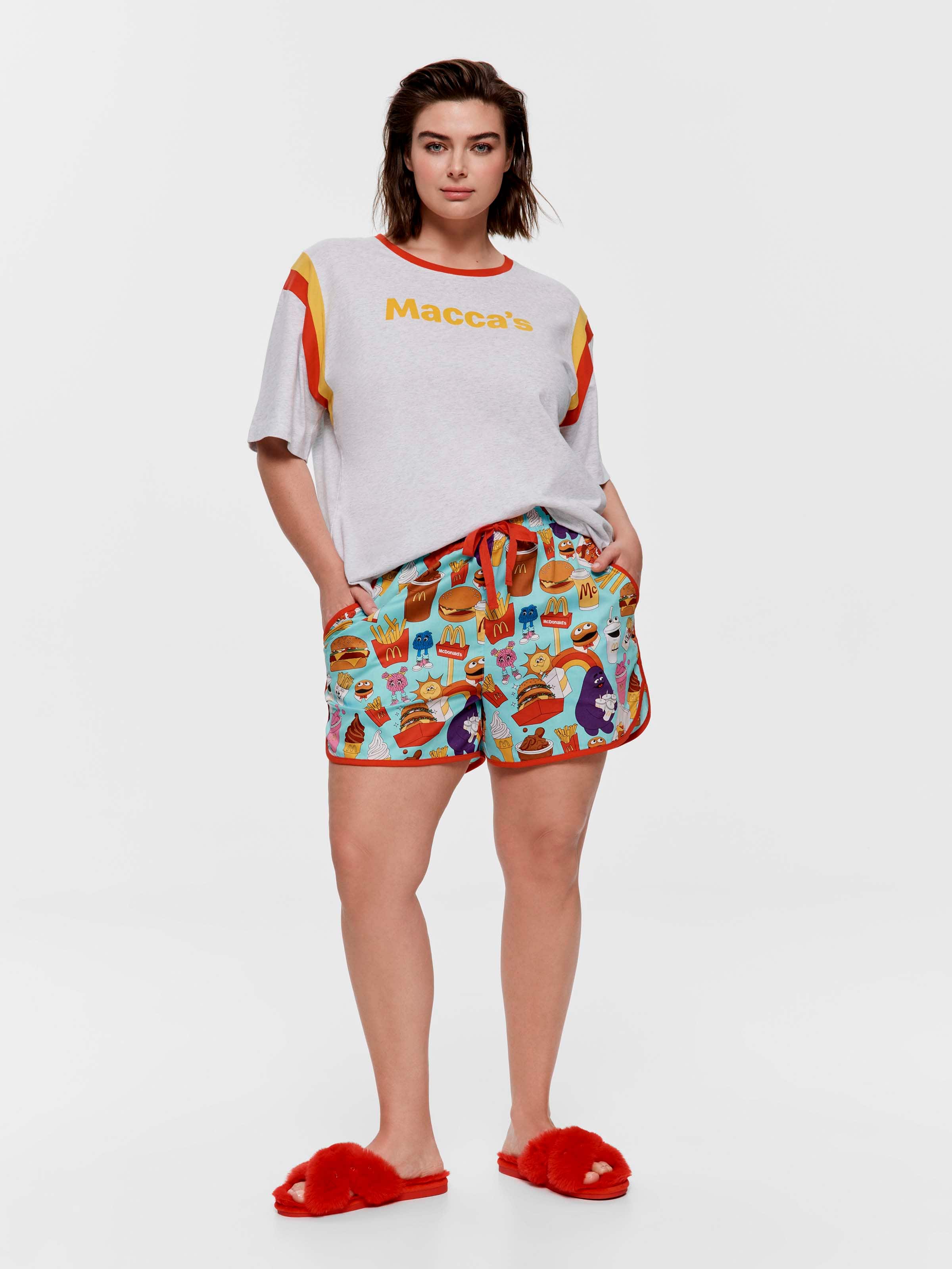 P.A. Plus Macca's Icons 100% Cotton Mid Short