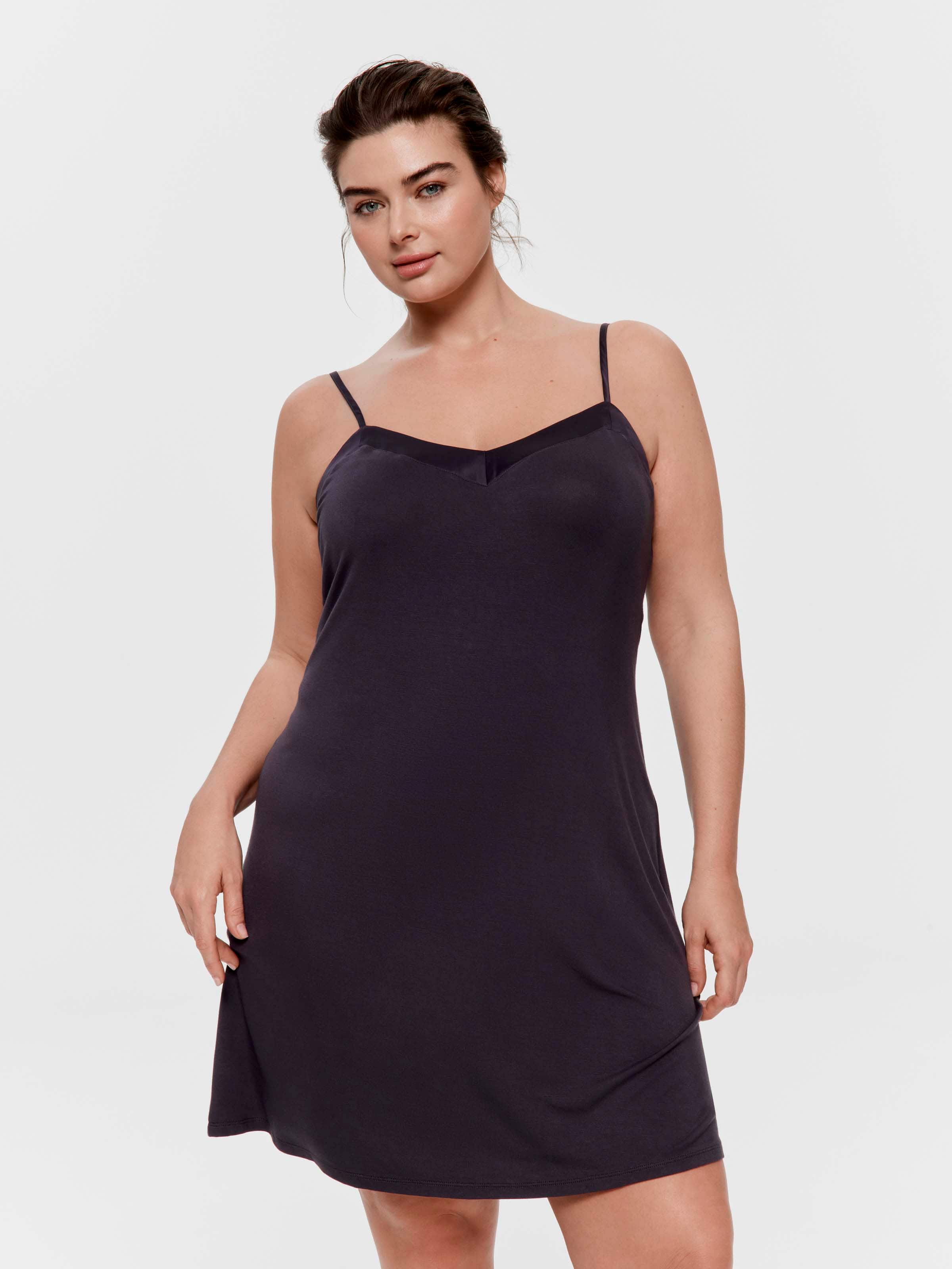 P.A. Plus Charcoal Bamboo Jersey Slip Nightie