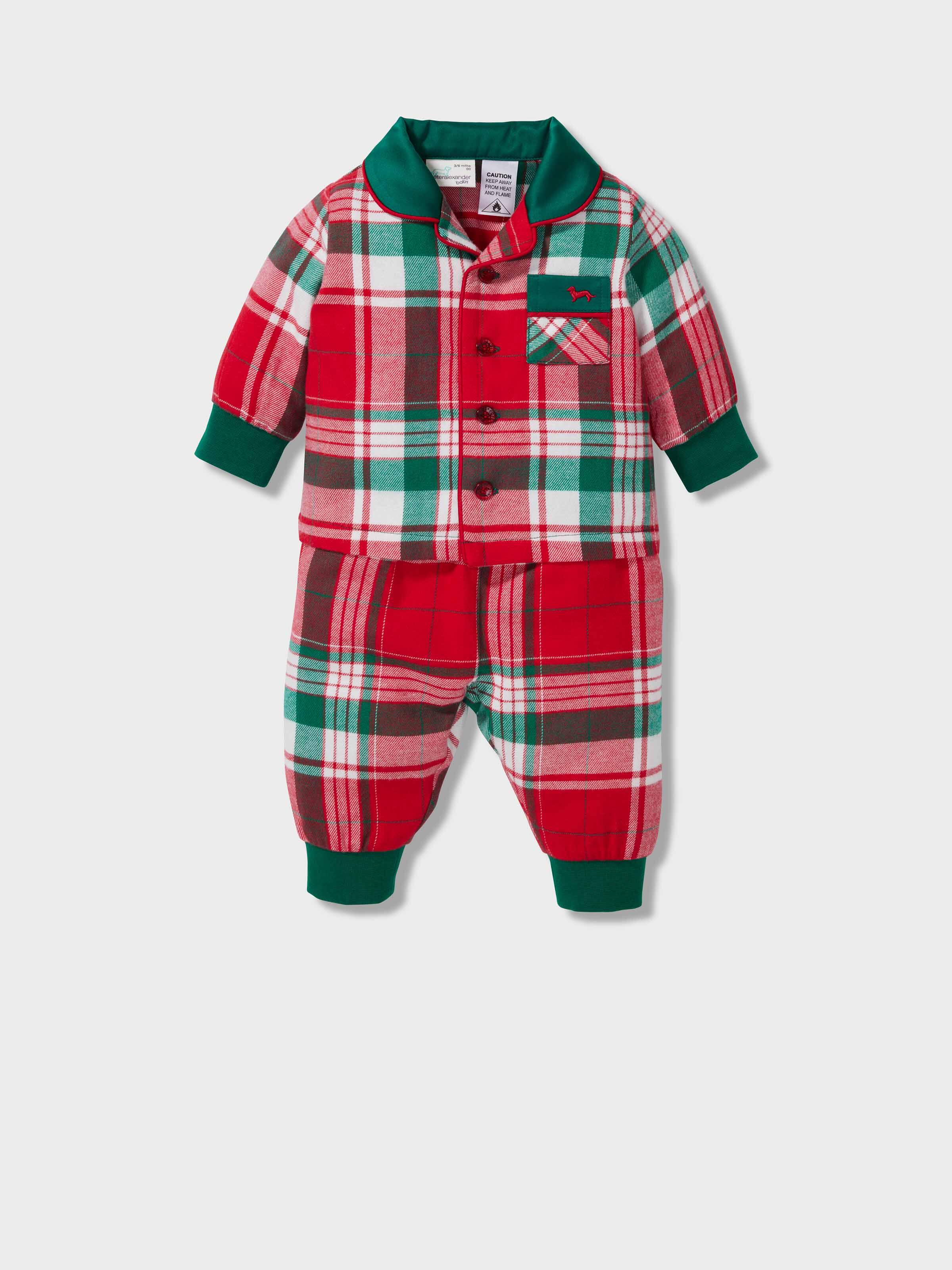 Baby Tartan Bamboo Flanellette Classic Long Pj Set