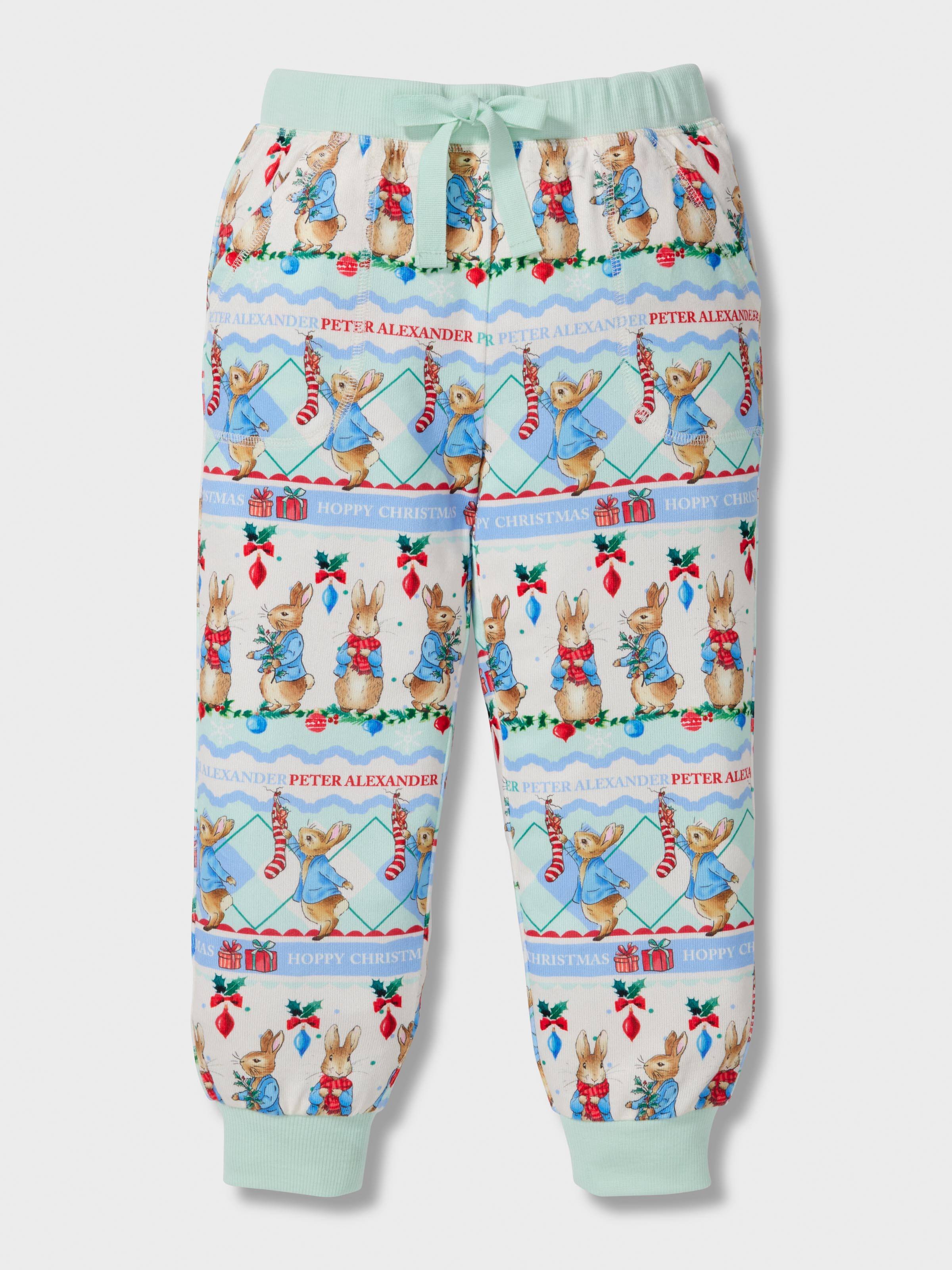 Jnr Boys Peter Rabbit Christmas Plush Long Pj Set