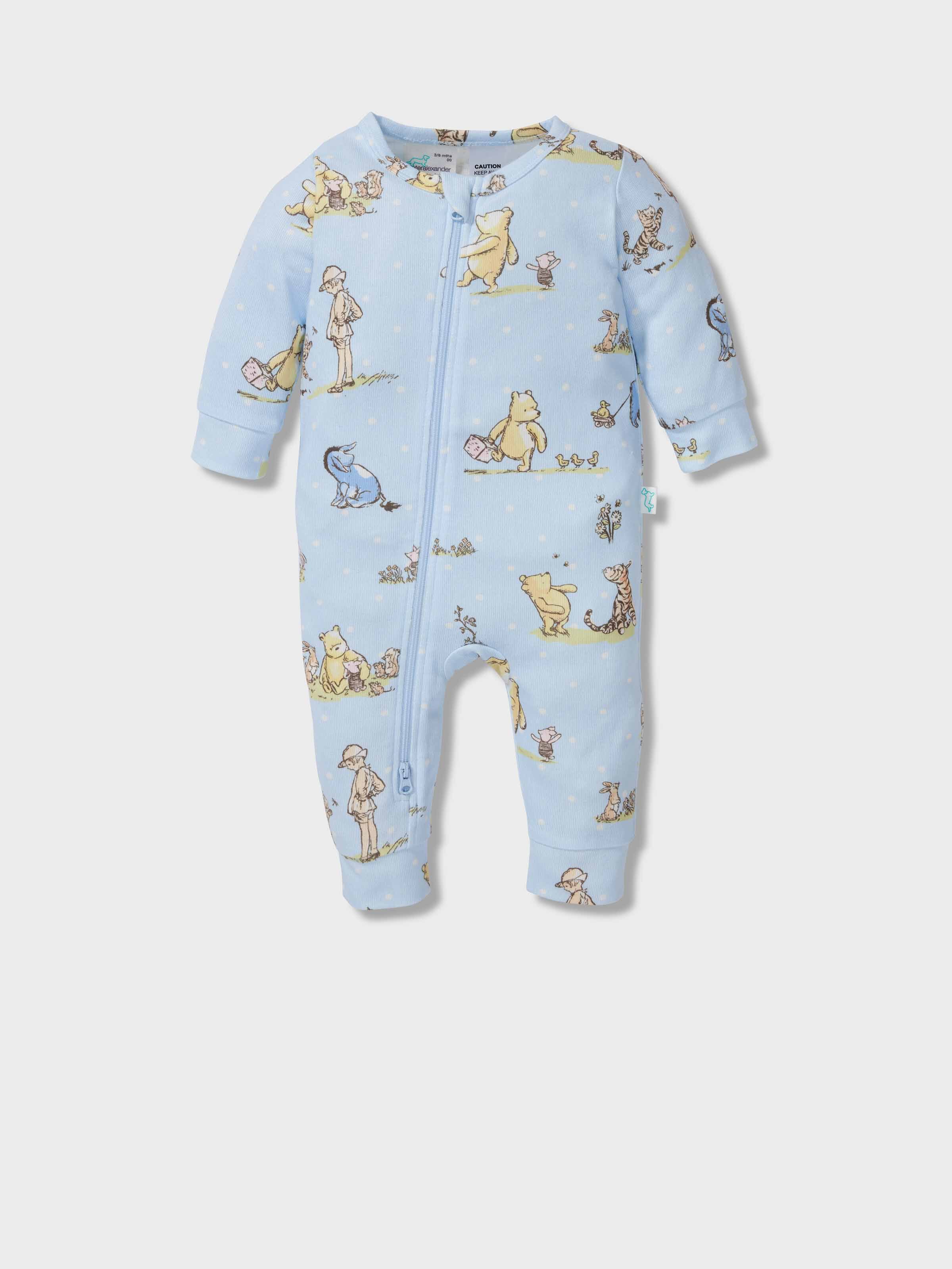 Baby Winnie The Pooh Plush Onesie