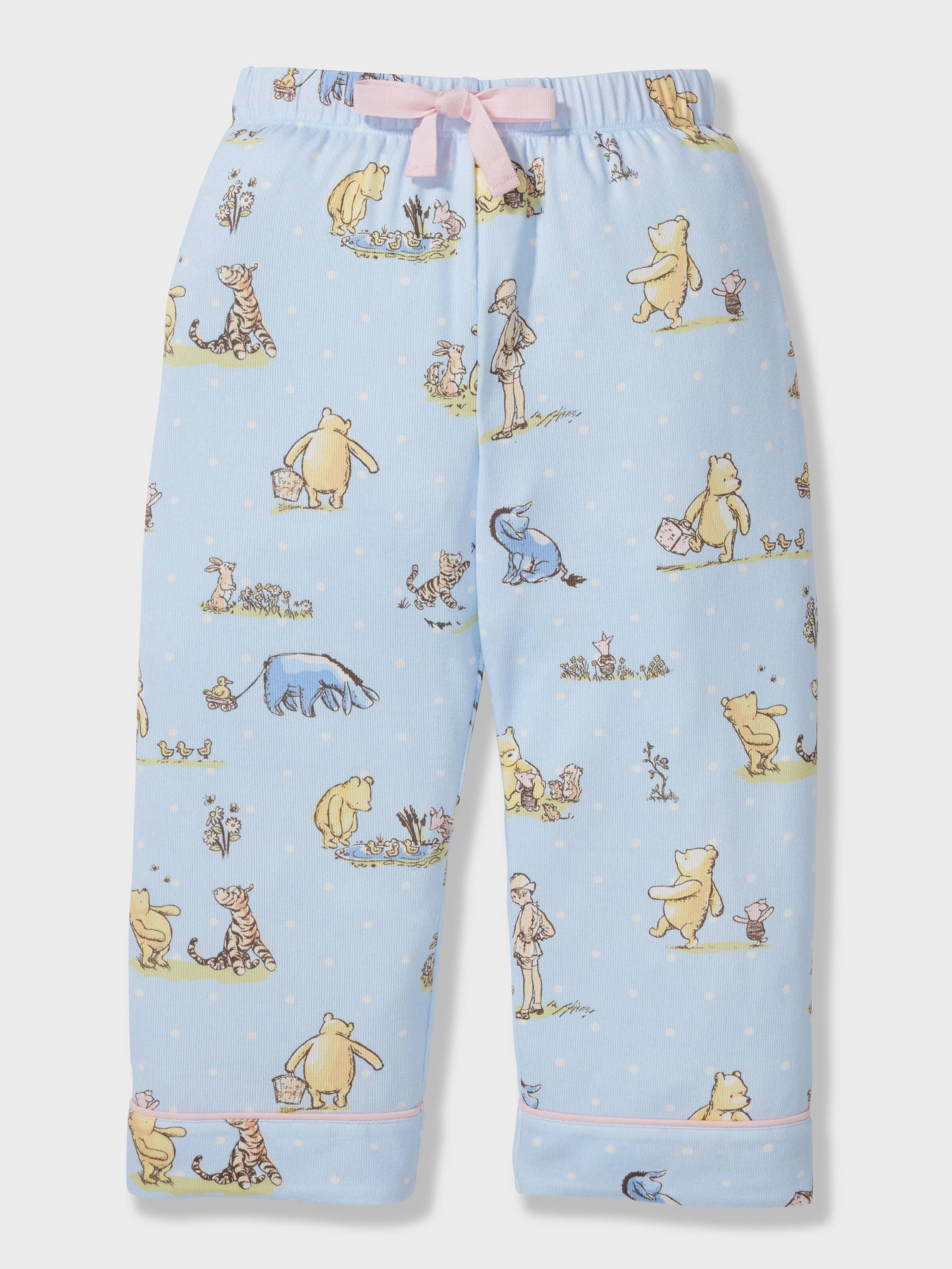 Girls Winnie The Pooh Plush Classic Long Pj Set