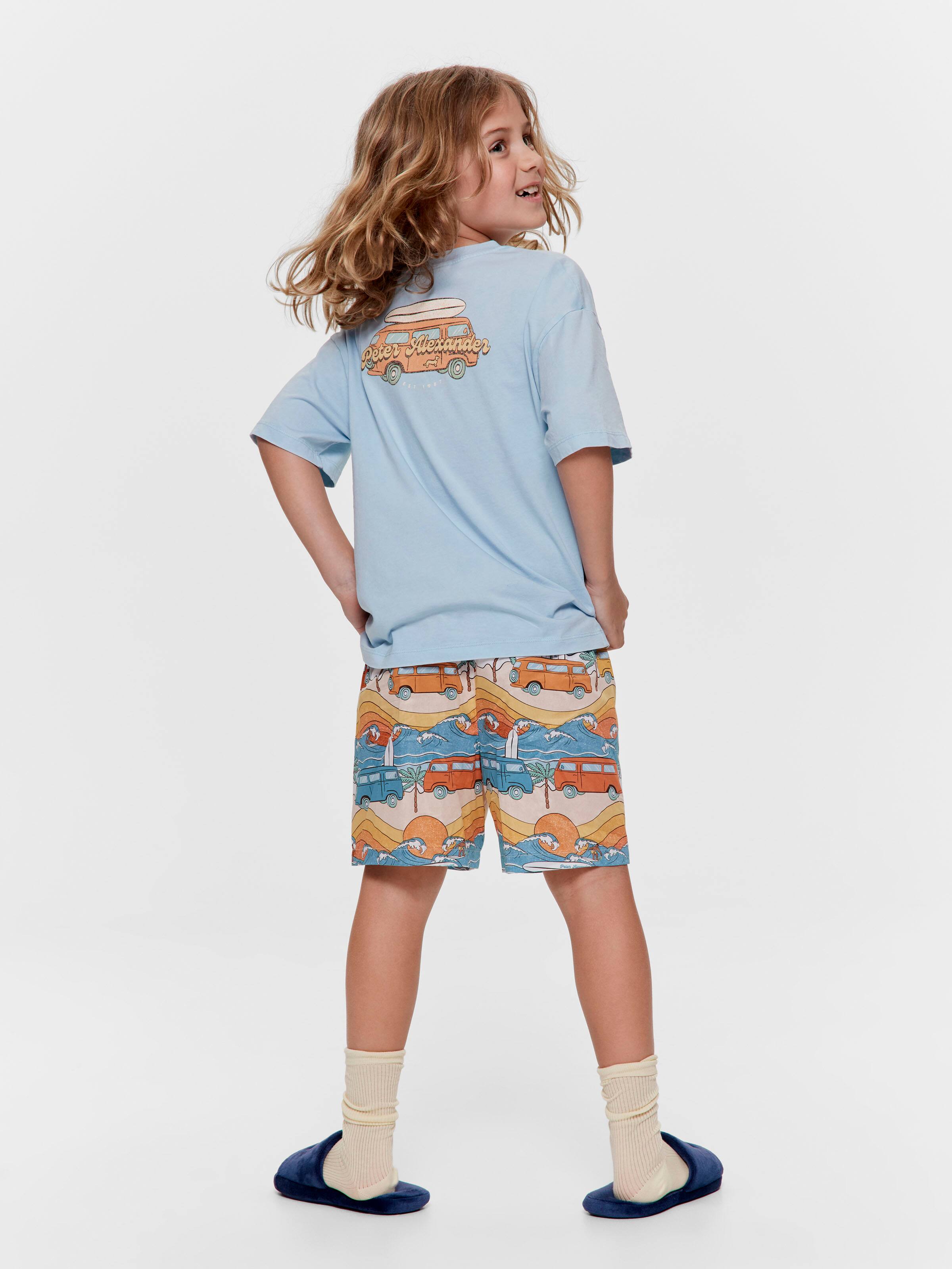 Boys Surfer Van 100% Cotton Short Pj Set