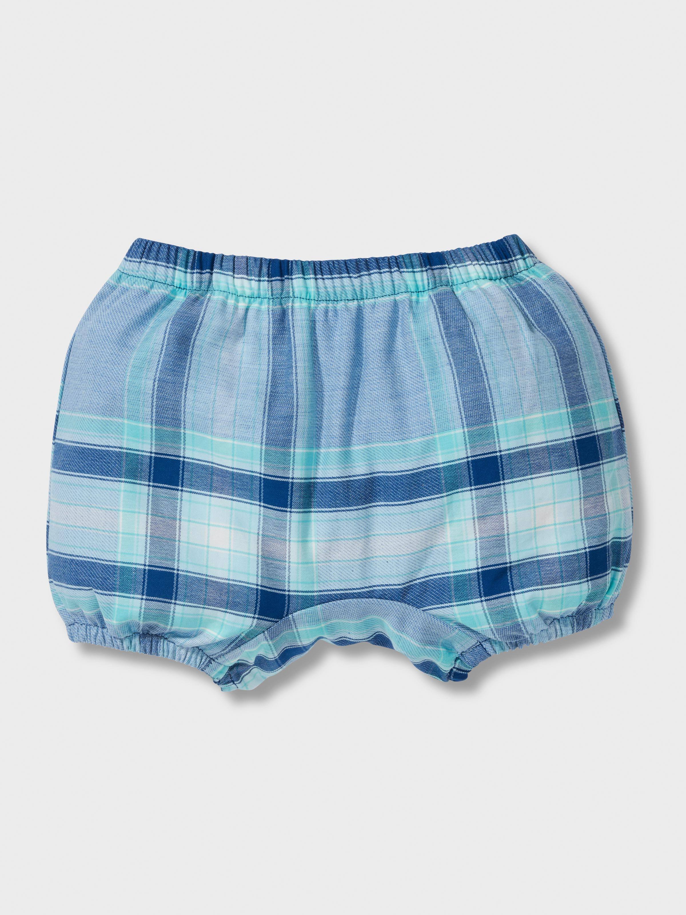 Baby Bluecheck 100% Cotton Short Pj Set