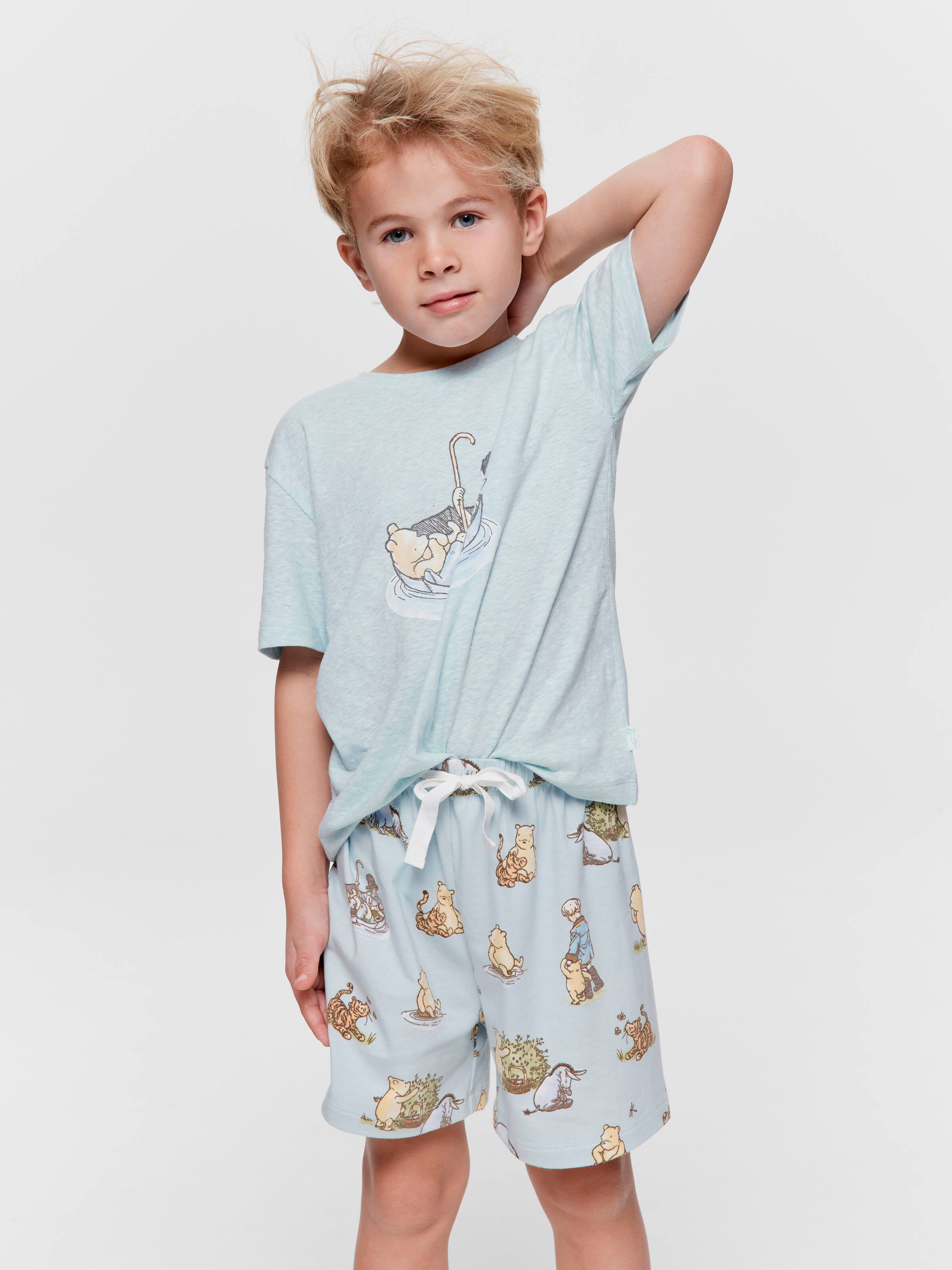 Jnr Boys Winnie The Pooh Short Pj Set