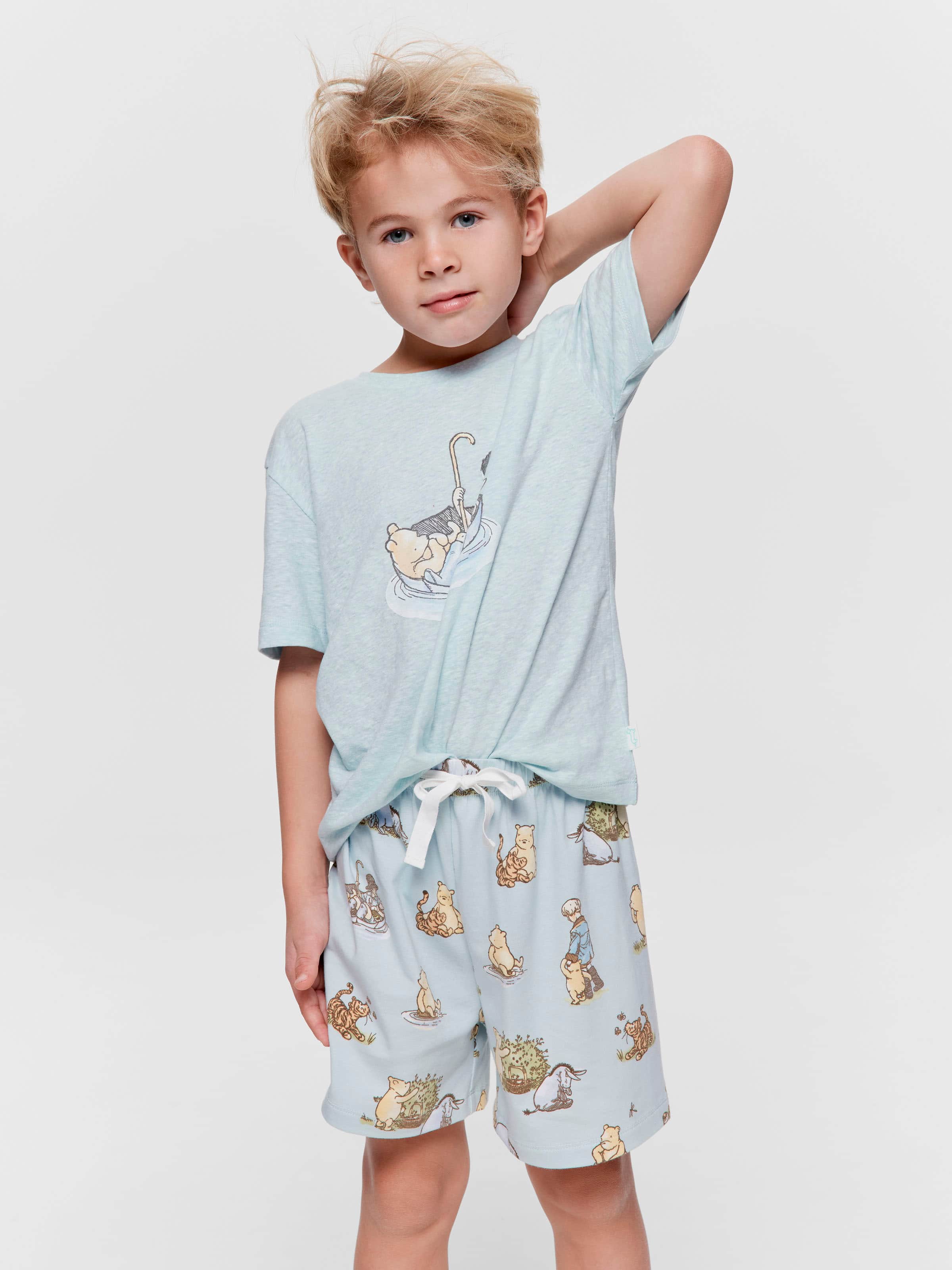 Jnr Boys Winnie The Pooh Short Pj Set