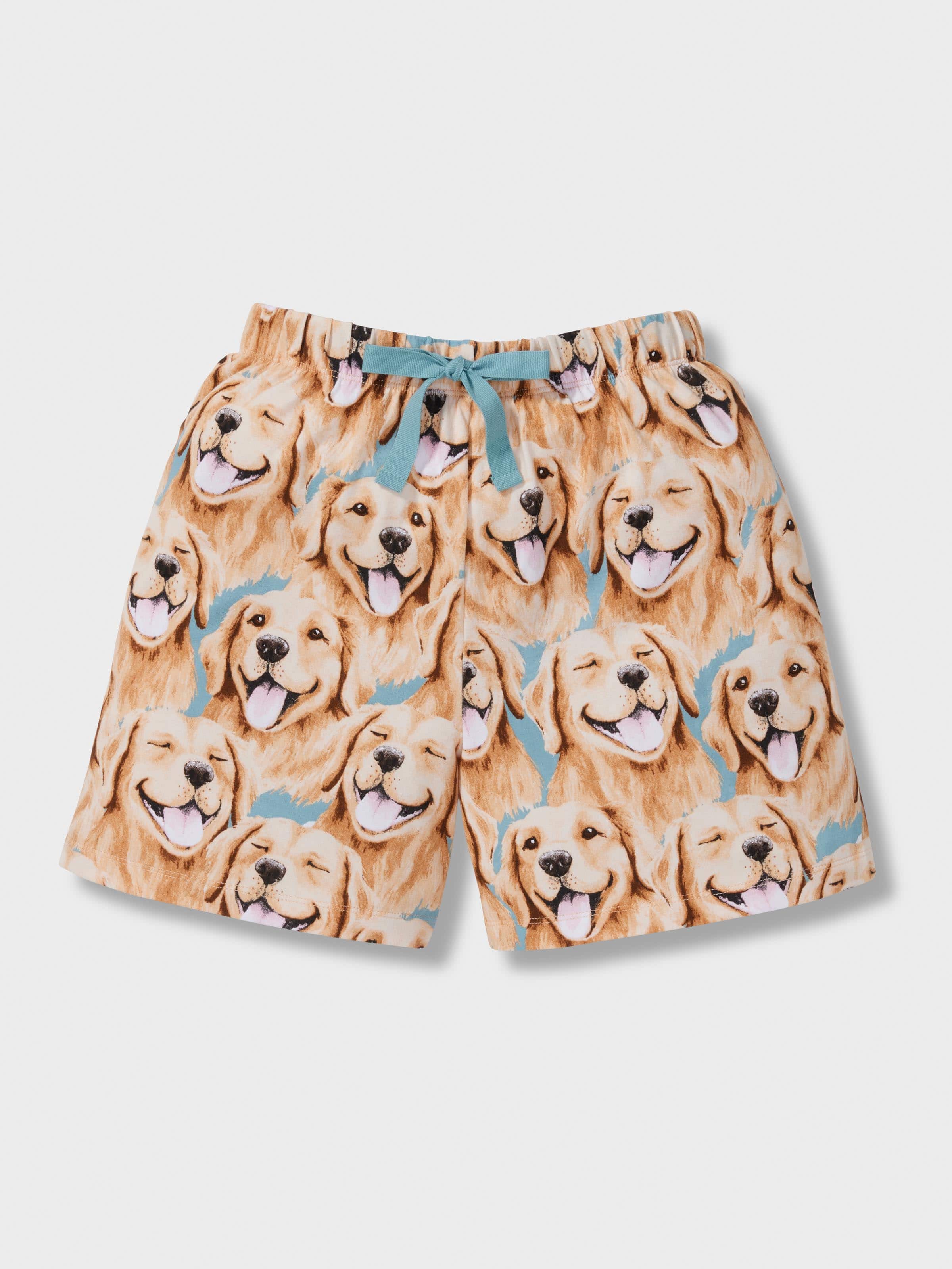 Boys Golden Retriever Short Pj Set