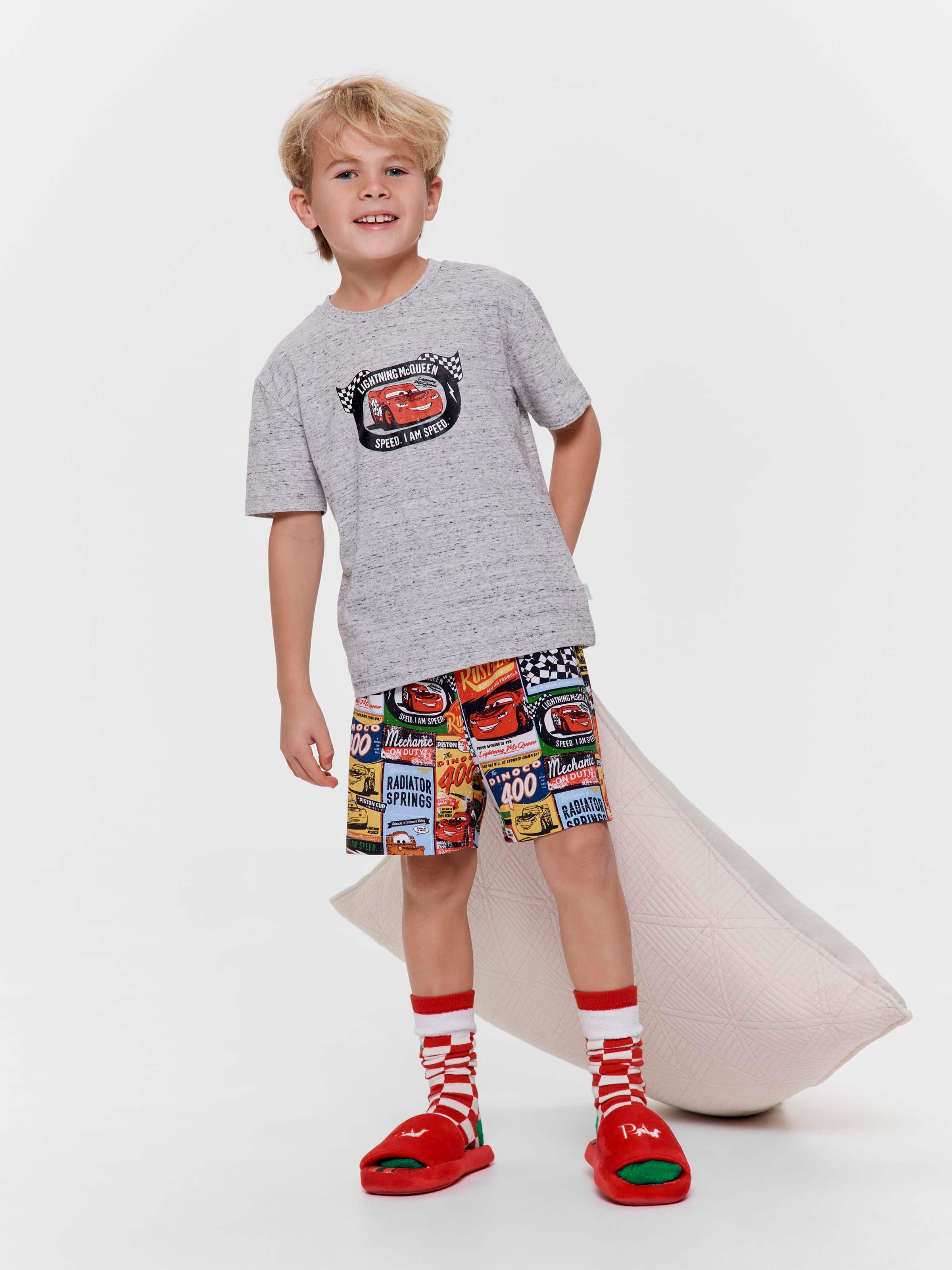 Jnr Boys Disney Cars Short Pj Set Multi - Peter Alexander Online