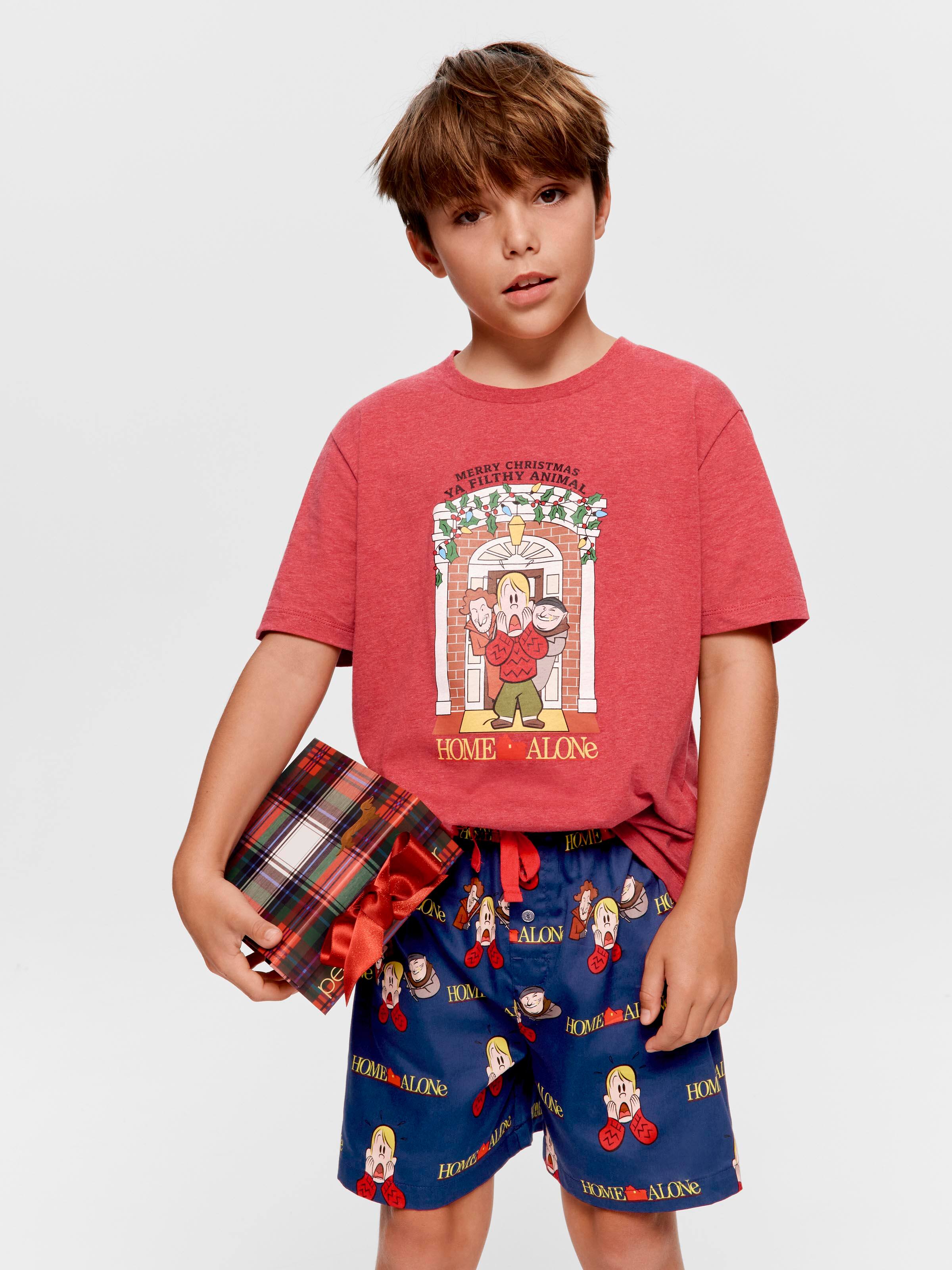Boys Home Alone 100% Cotton Short Pj Set