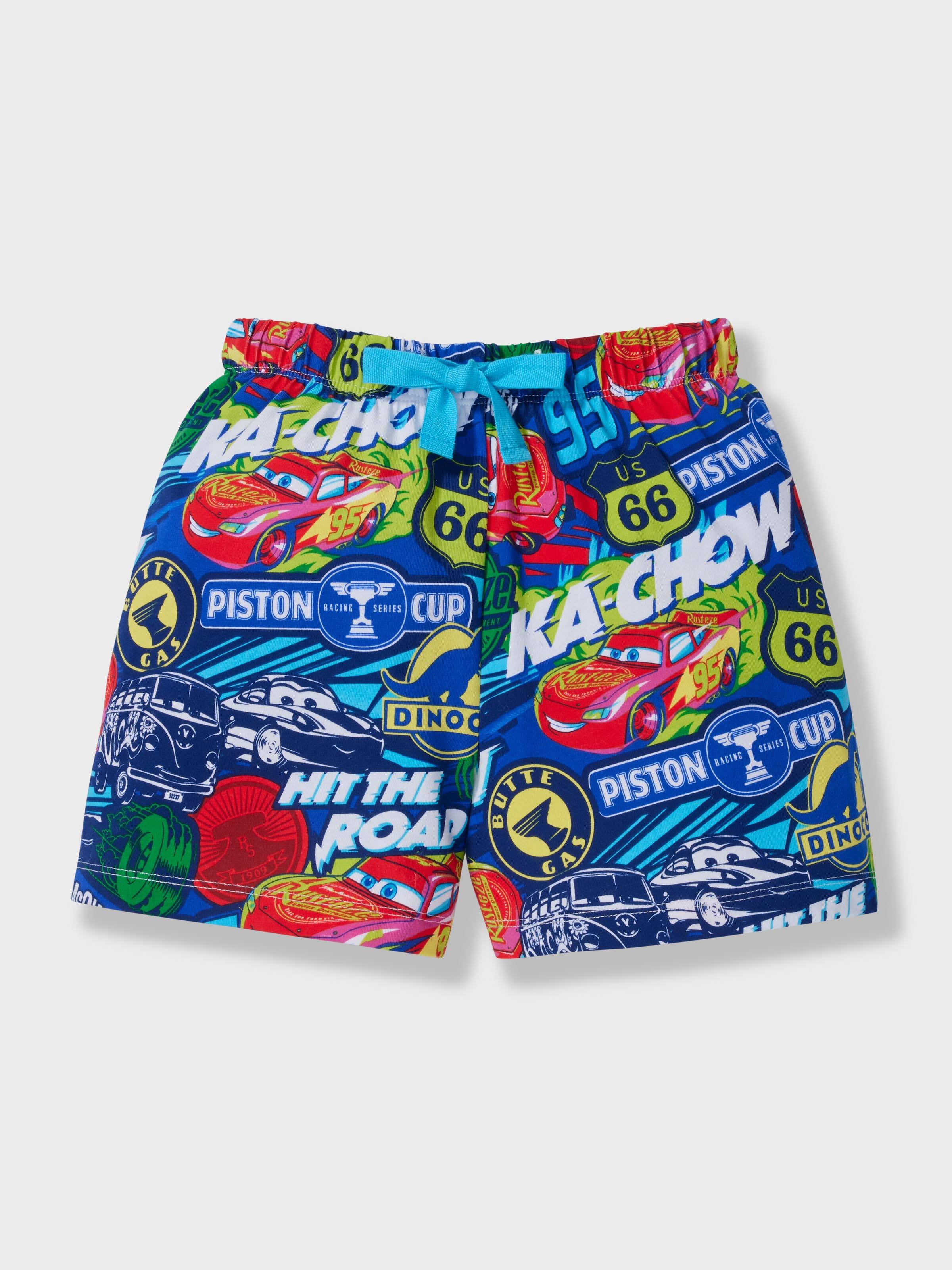 Junior Boys Disney Cars Lightning Mcqueen Short Pj Set