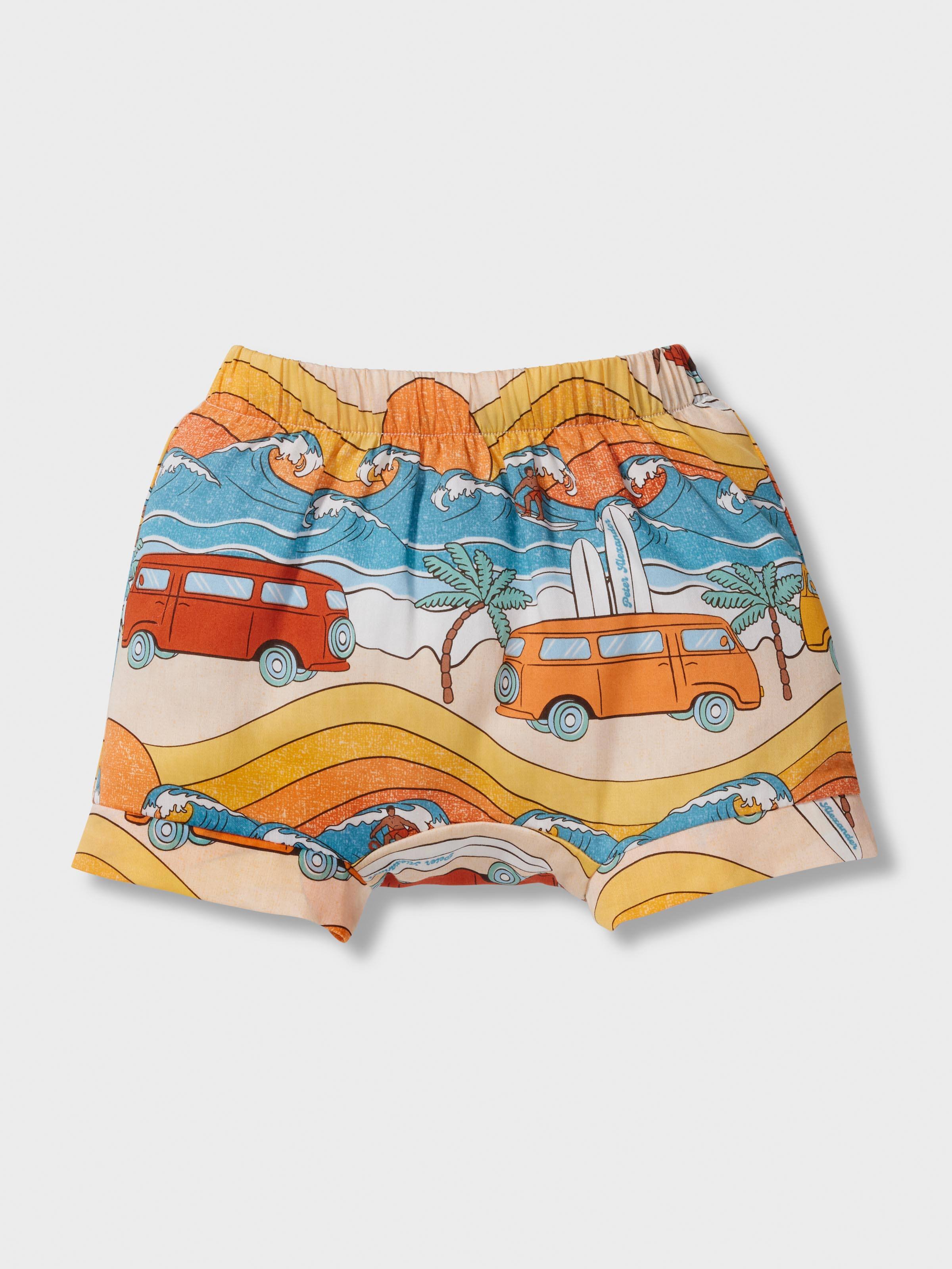 Baby Surfer Van 100% Cotton Short Pj Set