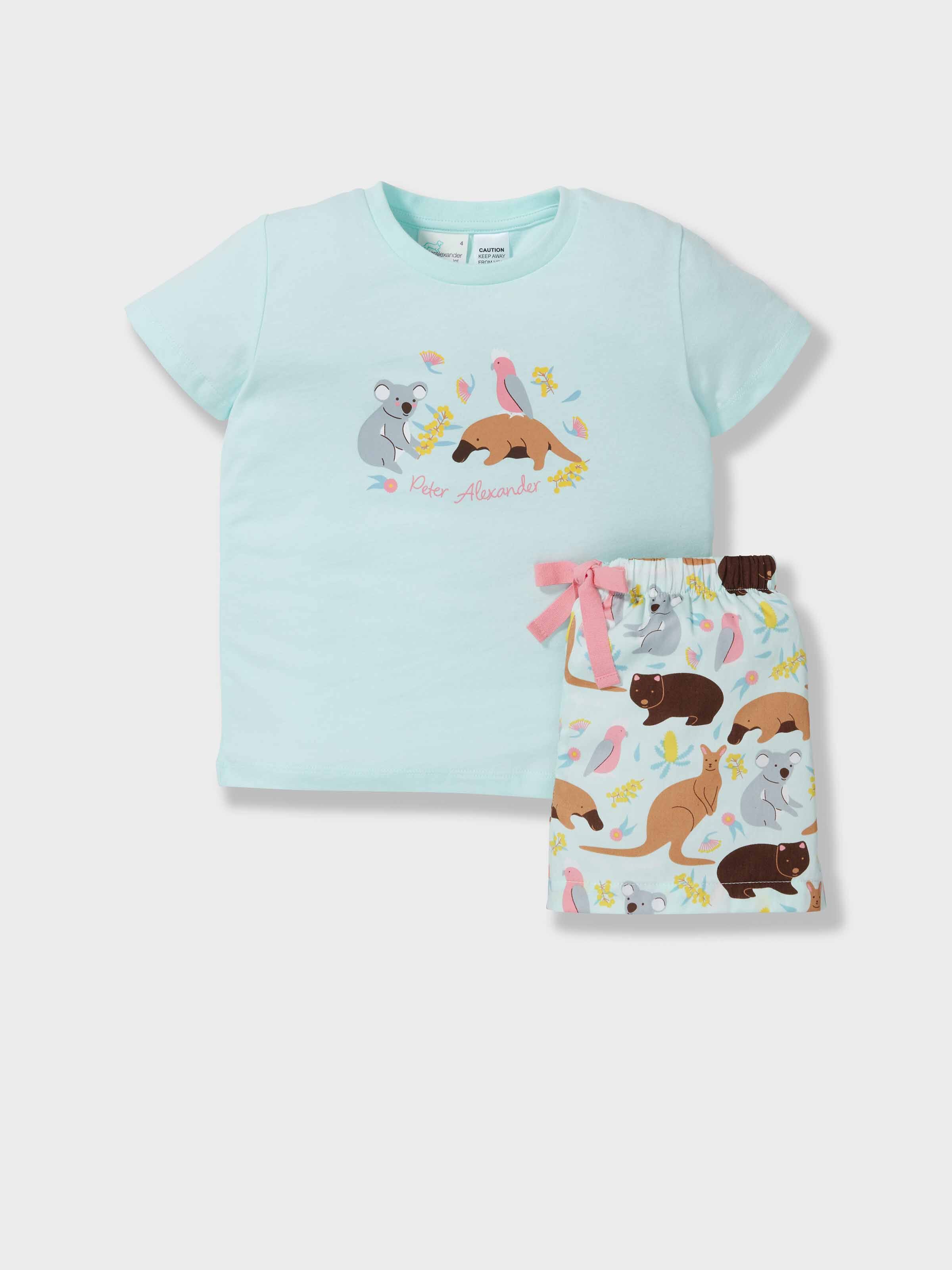 Jnr Girls Aussie Short Pj Set