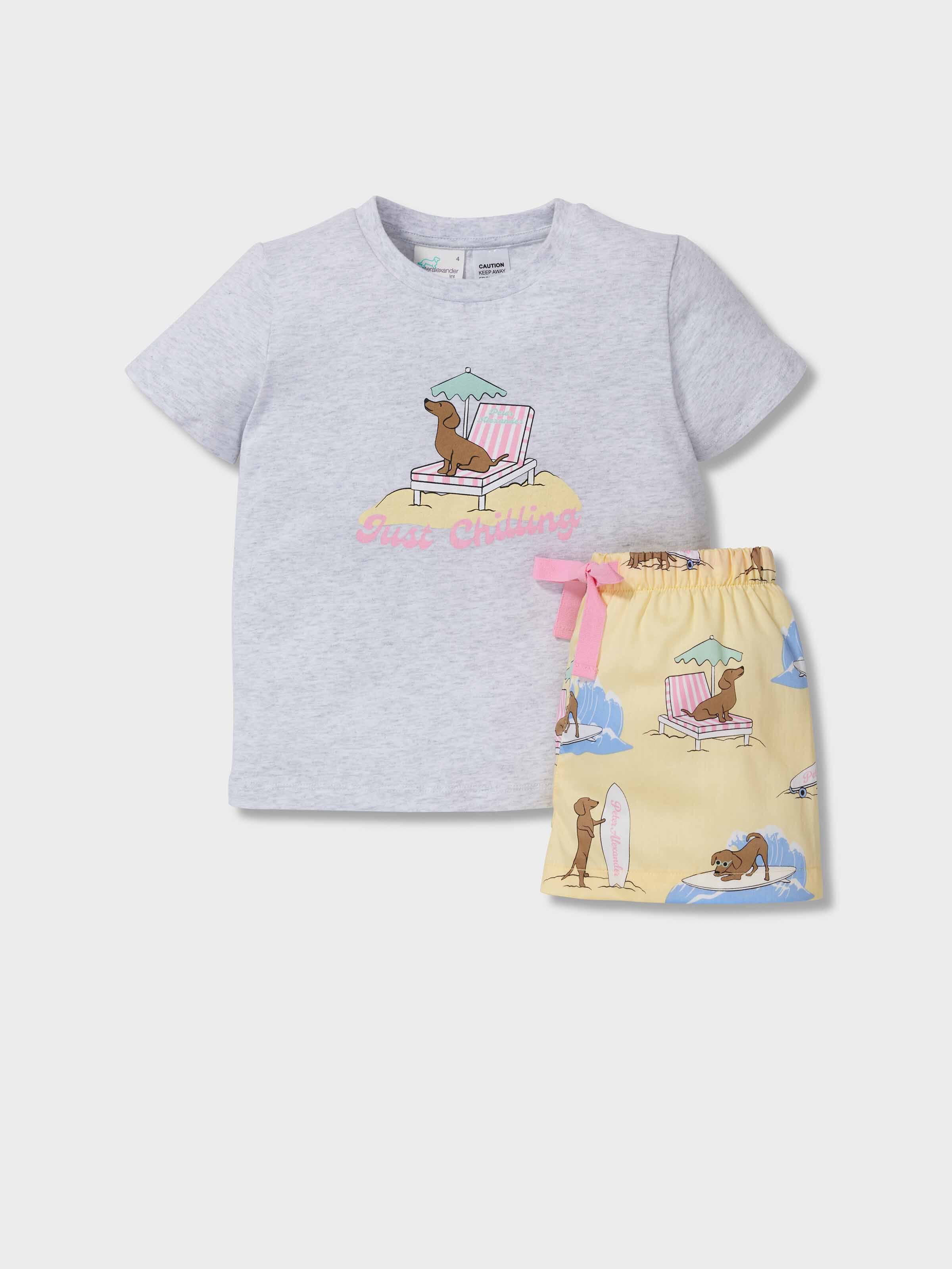 Jnr Girls Beach Penny Short Pj Set