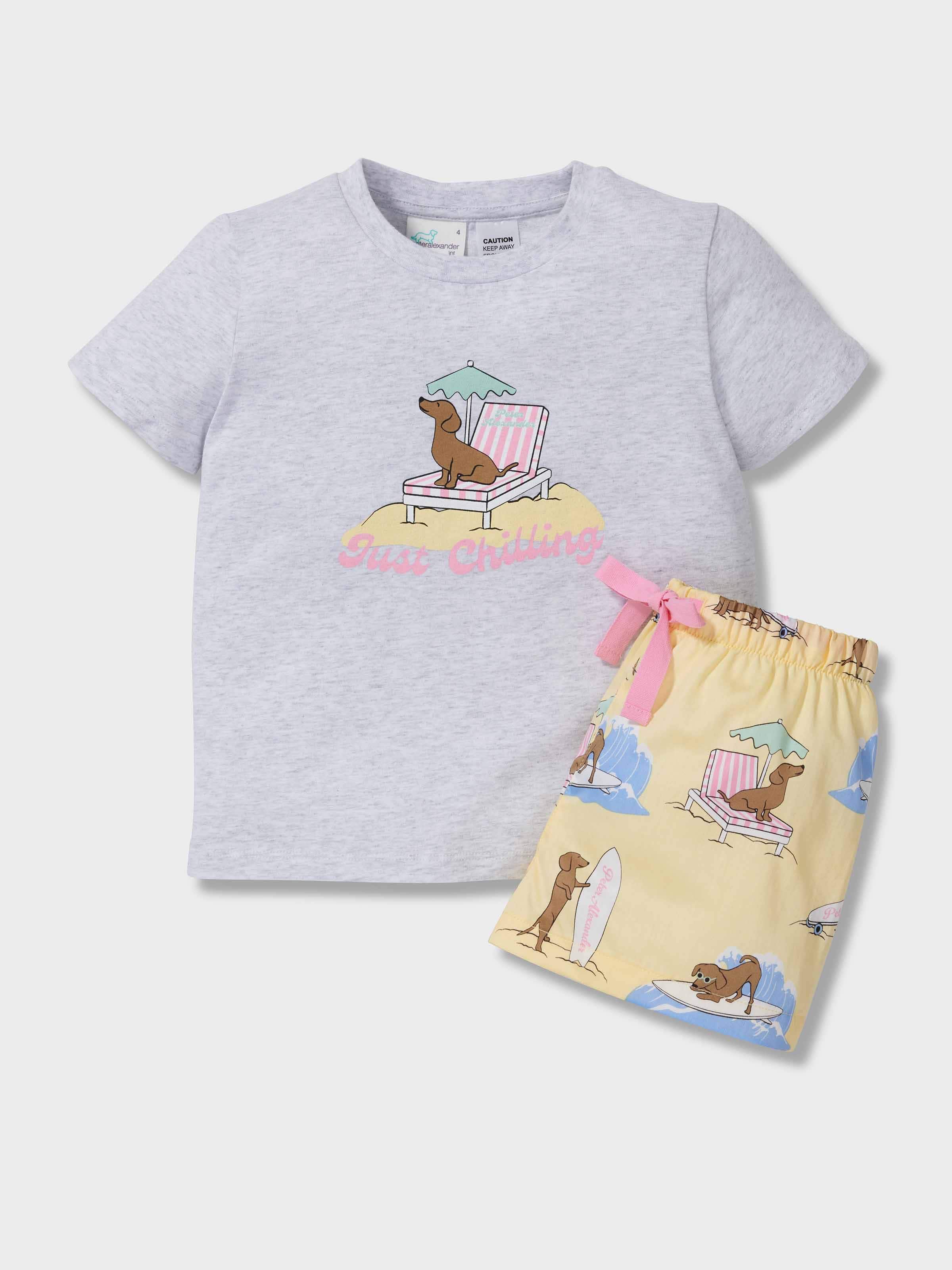 Girls Beach Penny Short Pj Set