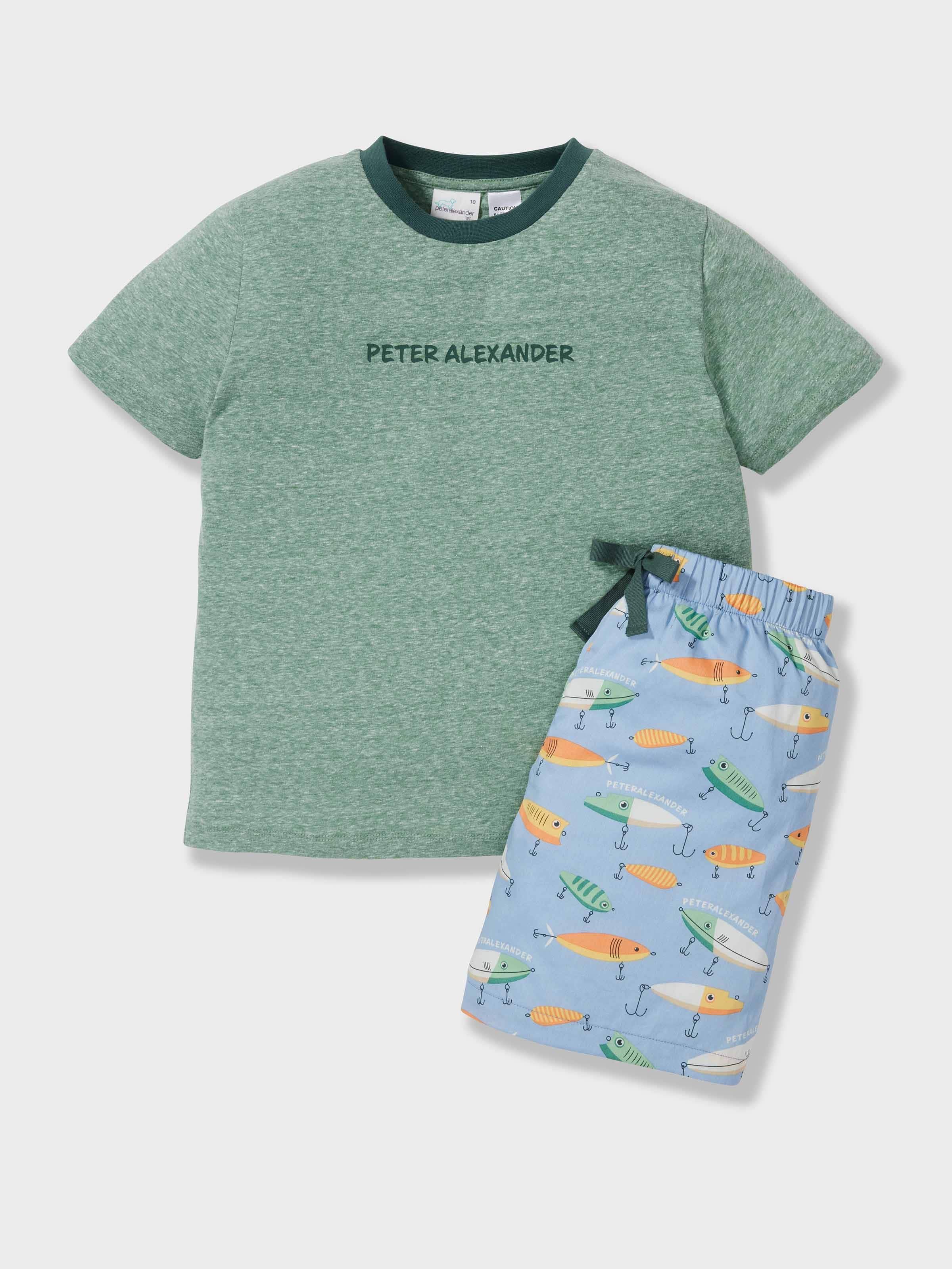 Boys Fishing Lure Short Pj Set