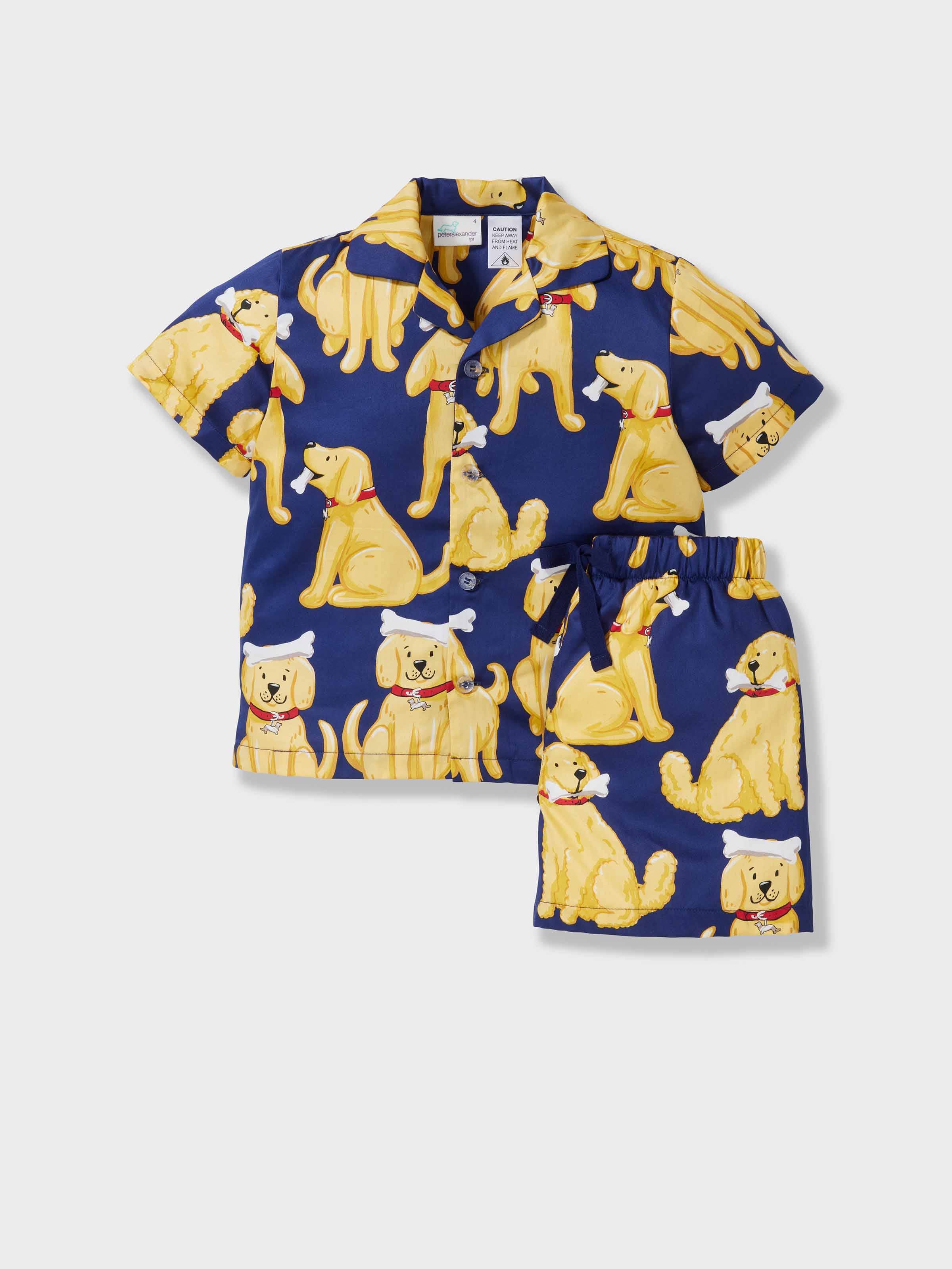 Jnr Boys Golden Lab Classic Short Pj Set