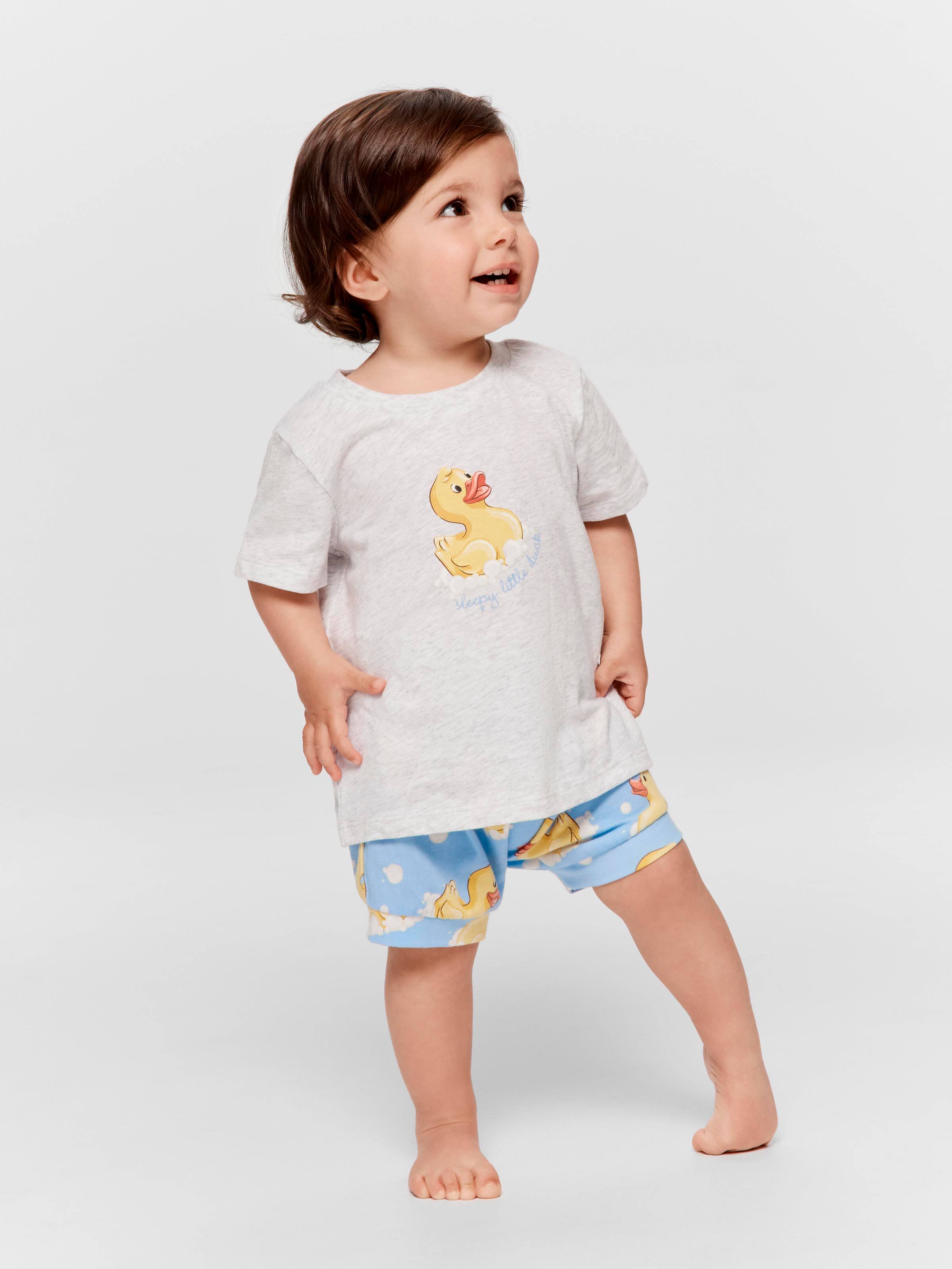 Baby Boy Rubber Duck Short Pj Set