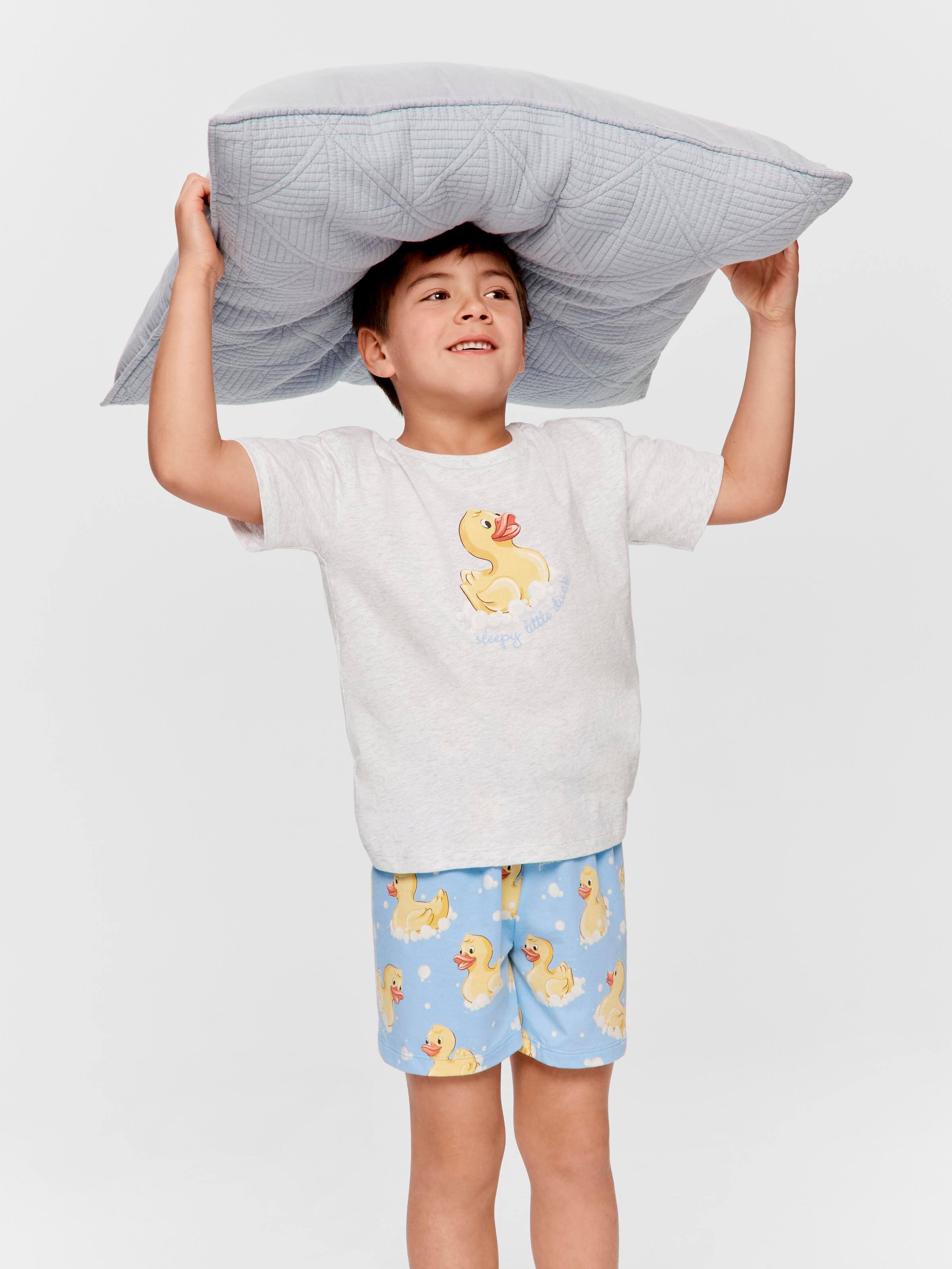 Junior Boys Rubber Duck Short Pj Set