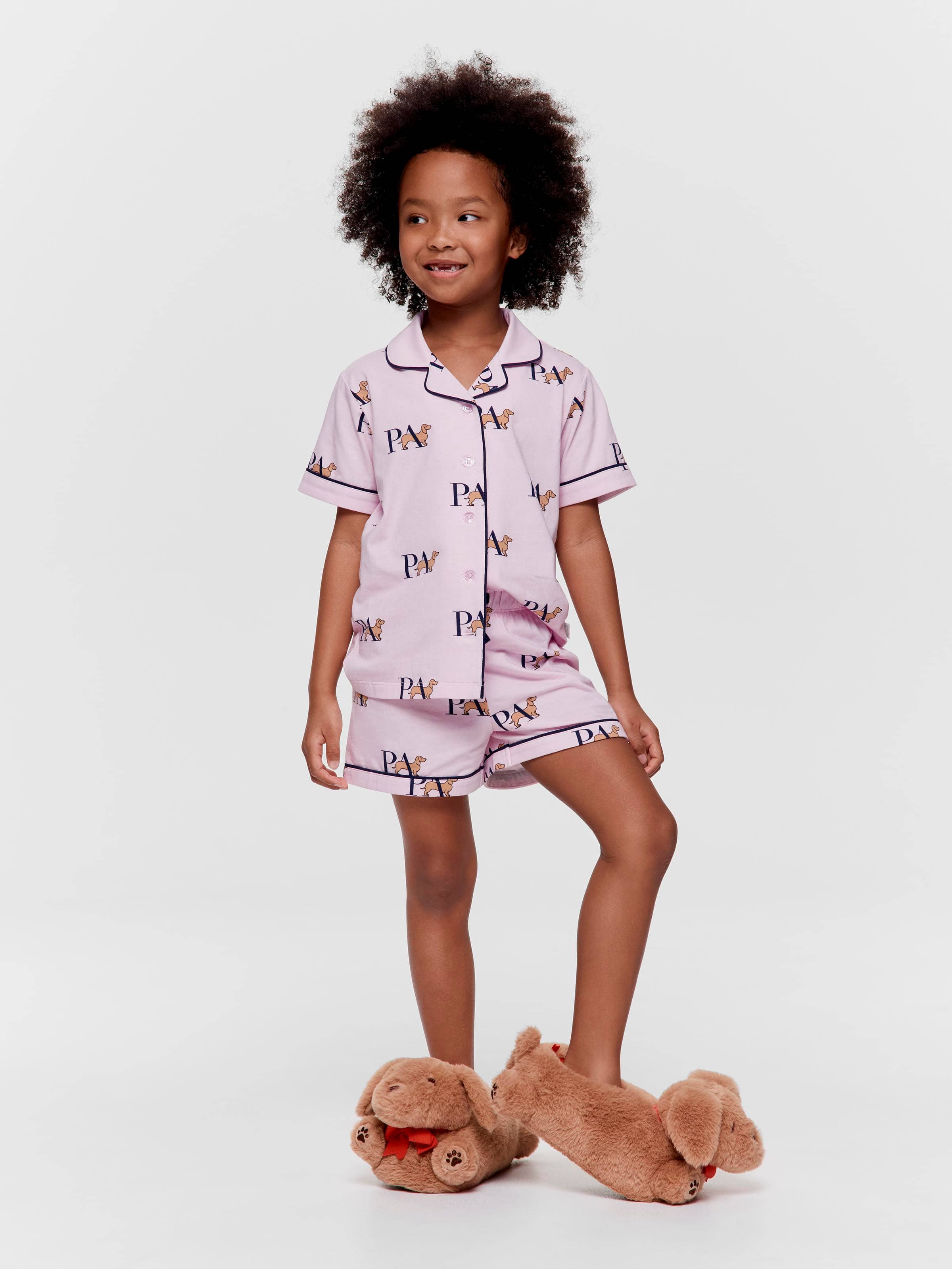 Jnr Girls Penny Logo Classic Shortie Pj Set