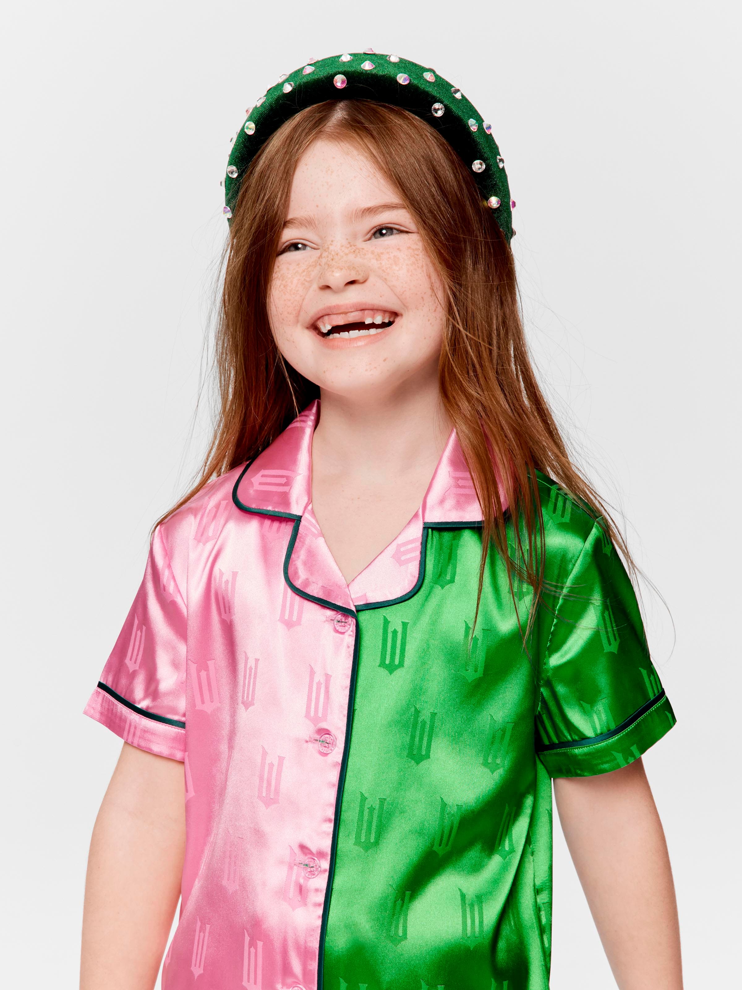 Junior Girls Wicked Chic Satin Shortie Pj Set